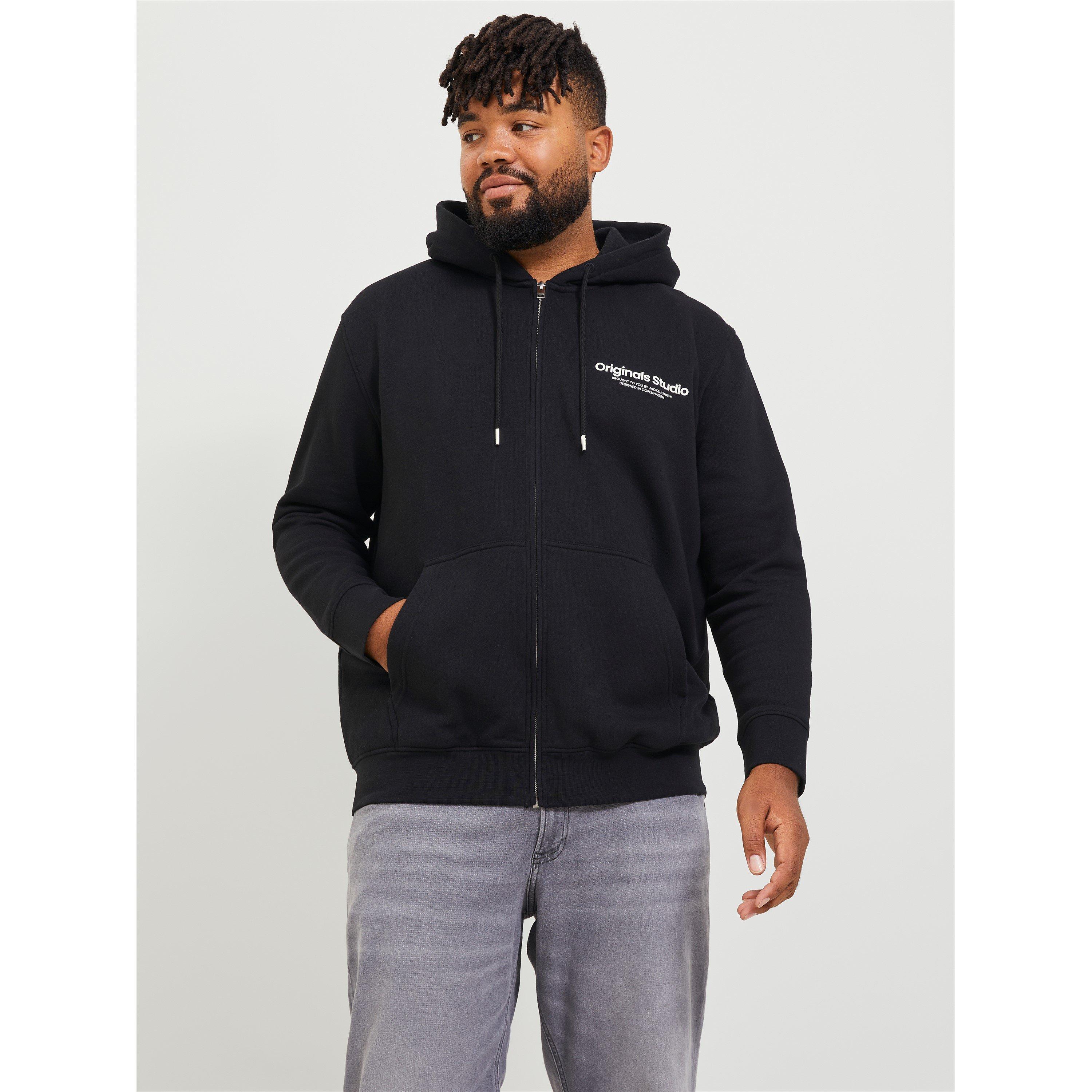 Black - Jack and Jones - Vest Zip Hoodie - 5