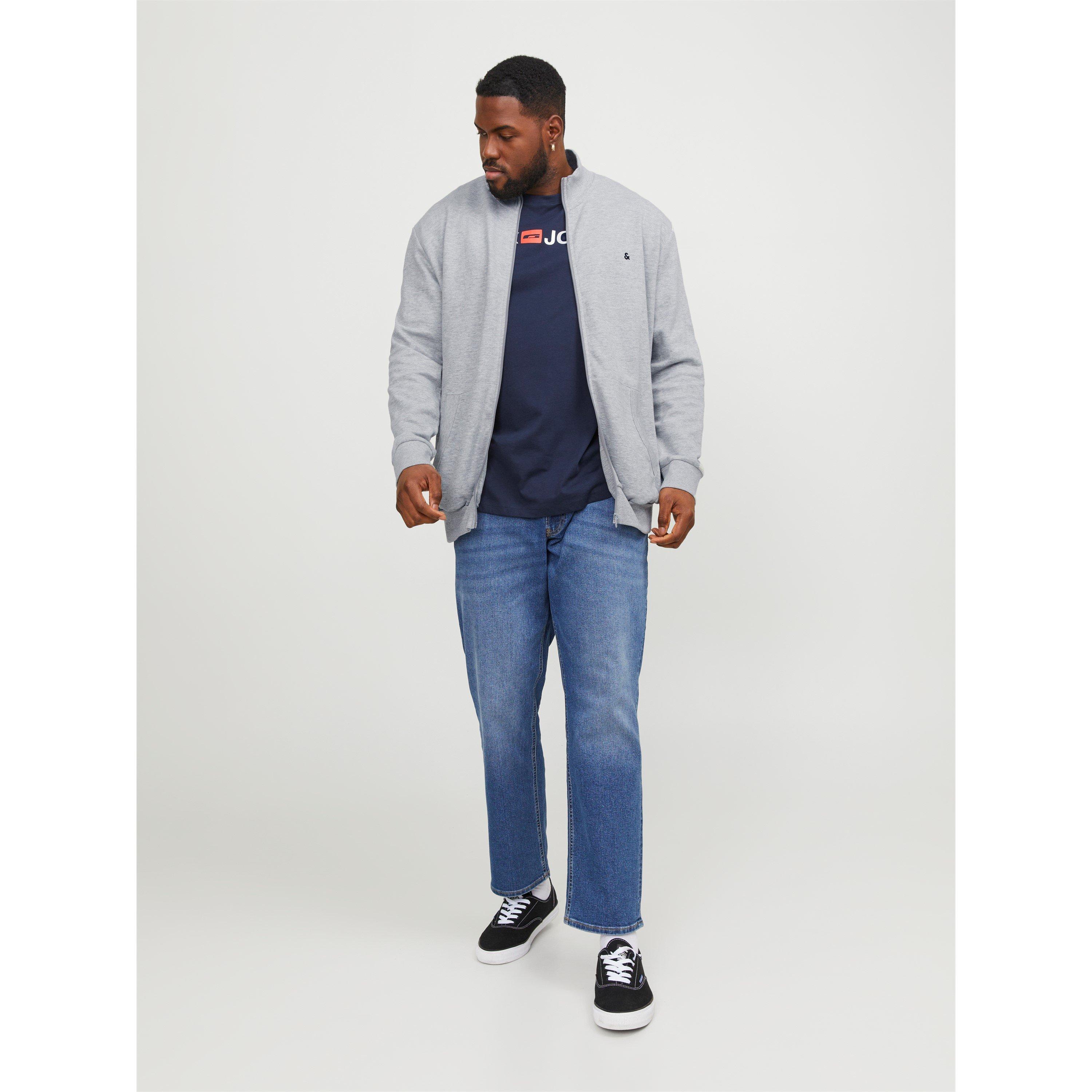 Grey Melange - Jack and Jones - Paulos Zip Hoodie - 2