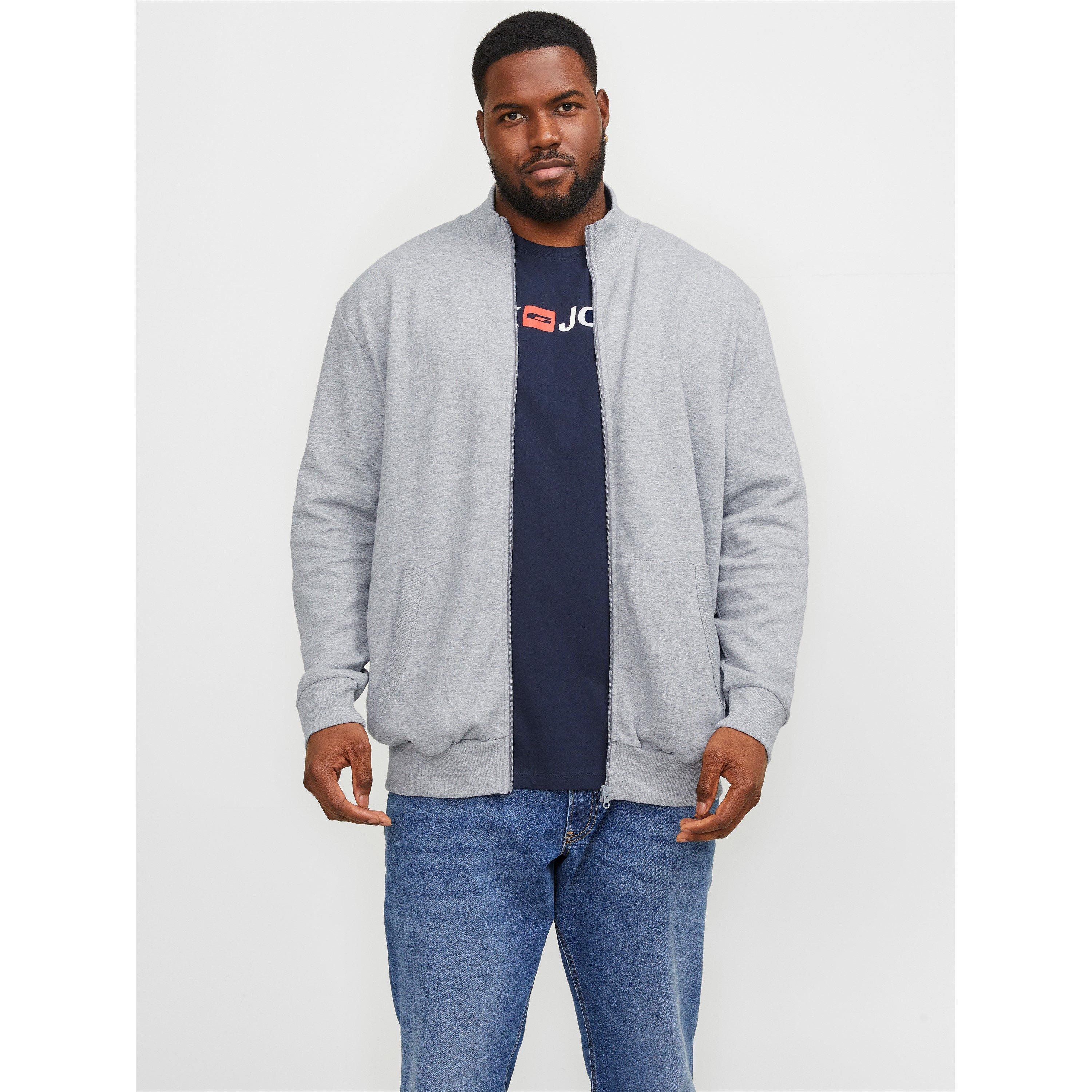 Grey Melange - Jack and Jones - Paulos Zip Hoodie - 4