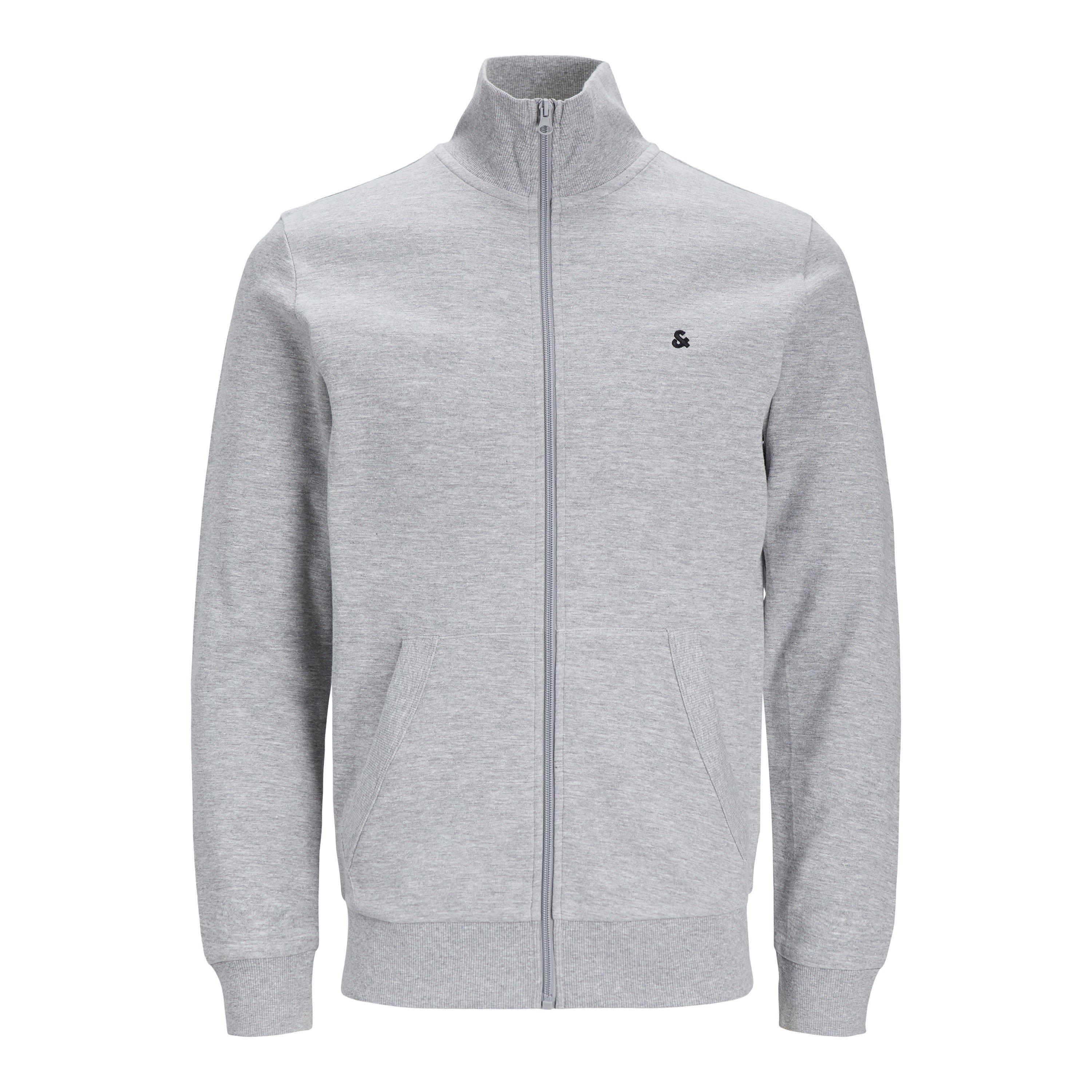 Grey Melange - Jack and Jones - Paulos Zip Hoodie - 7