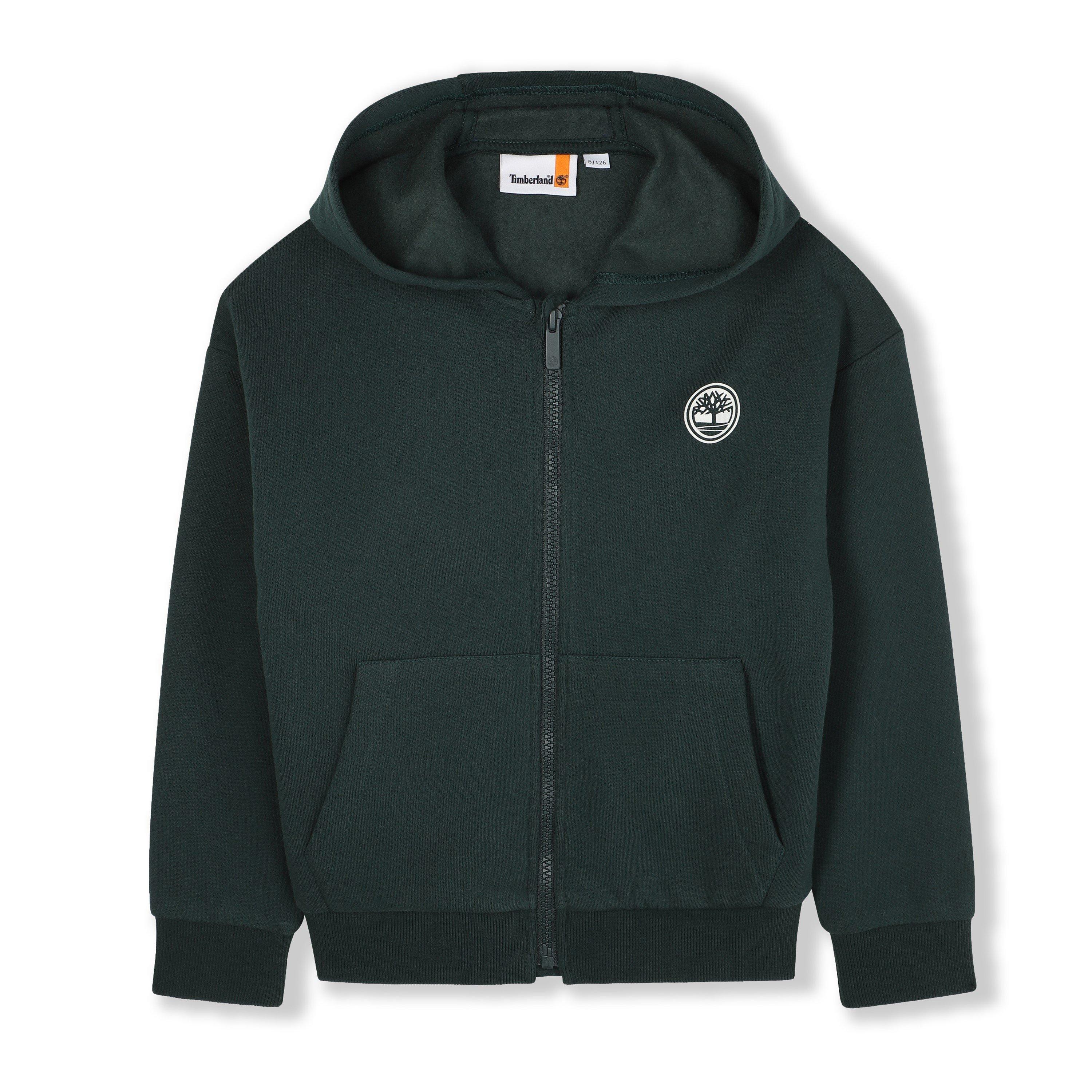 Timberland Boys Kids' Fleece Zip Hoodie - Dark Green - 16 Years