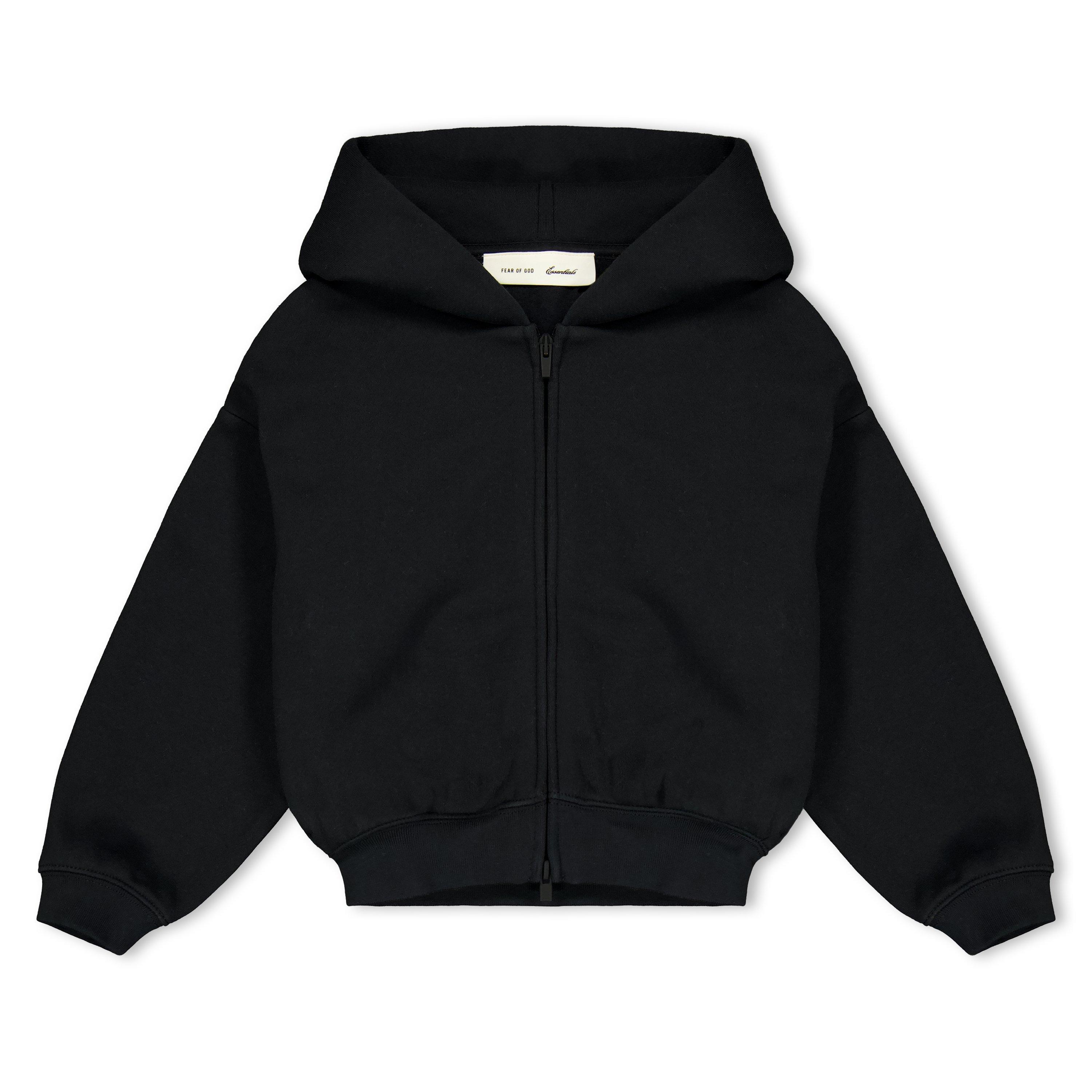 Vintage Black - Fear Of God Essentials - Unisex Kids' Zip Hoodie - 1