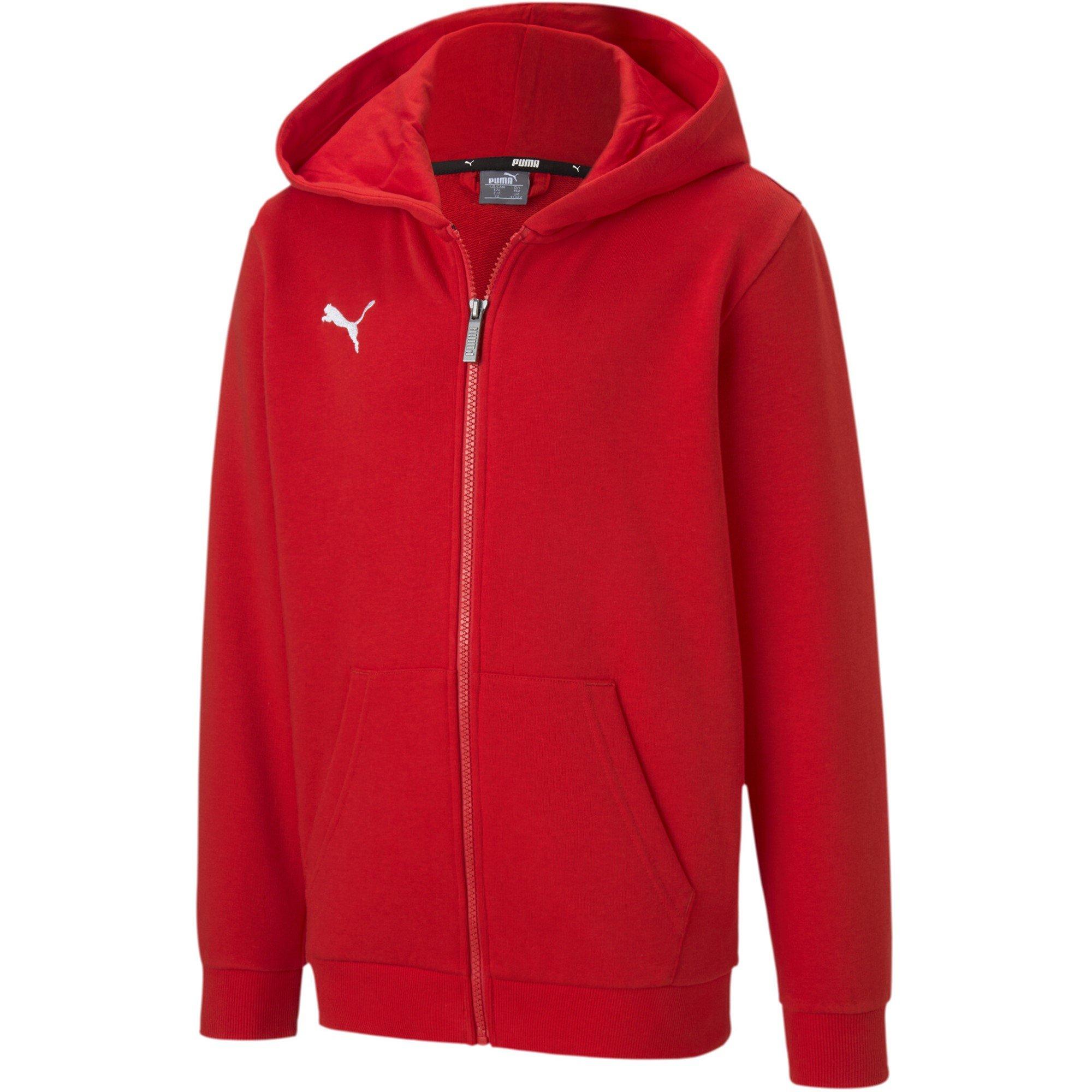 Puma Boys Teamgoal 23 Casuals Zip Hoodie - Red Puma Red - 5-6 (XS)