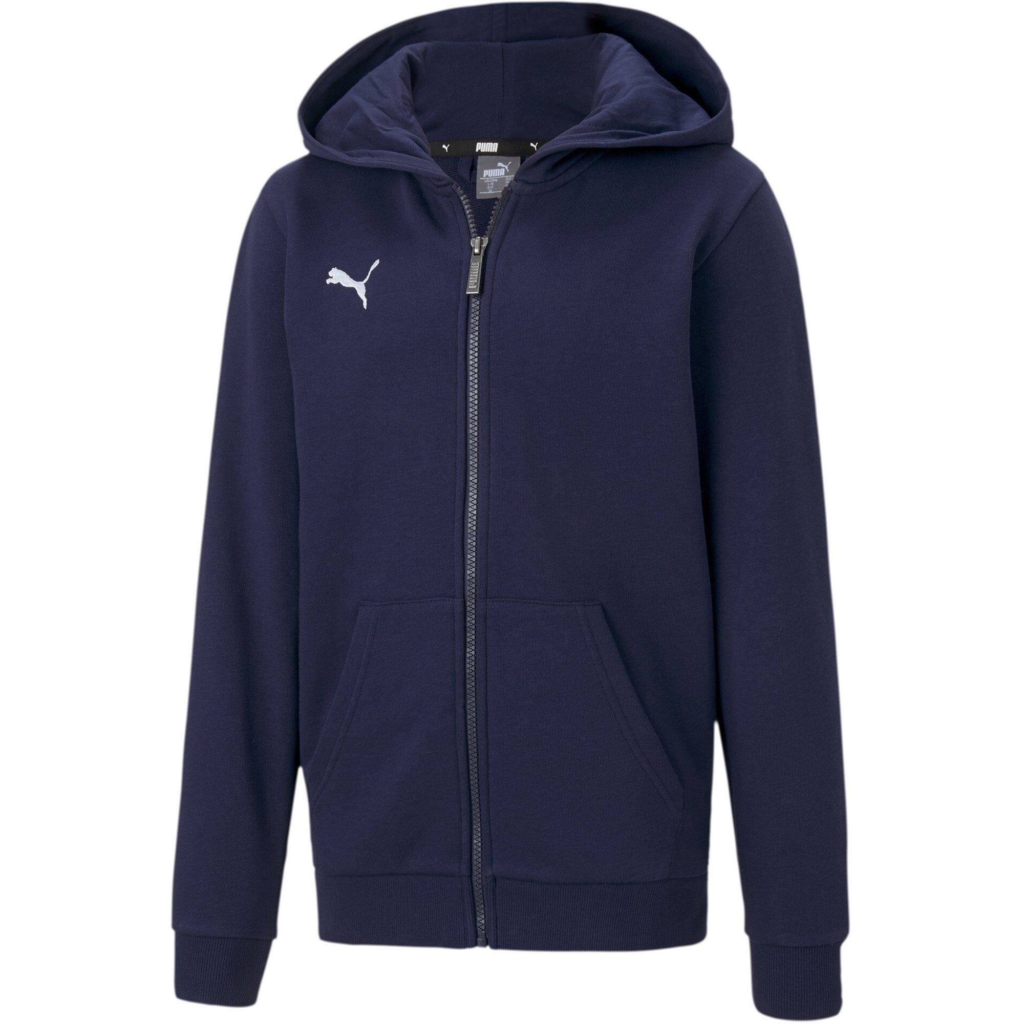 Puma Boys Teamgoal 23 Casuals Zip Hoodie - Peacoat - 5-6 (XS)