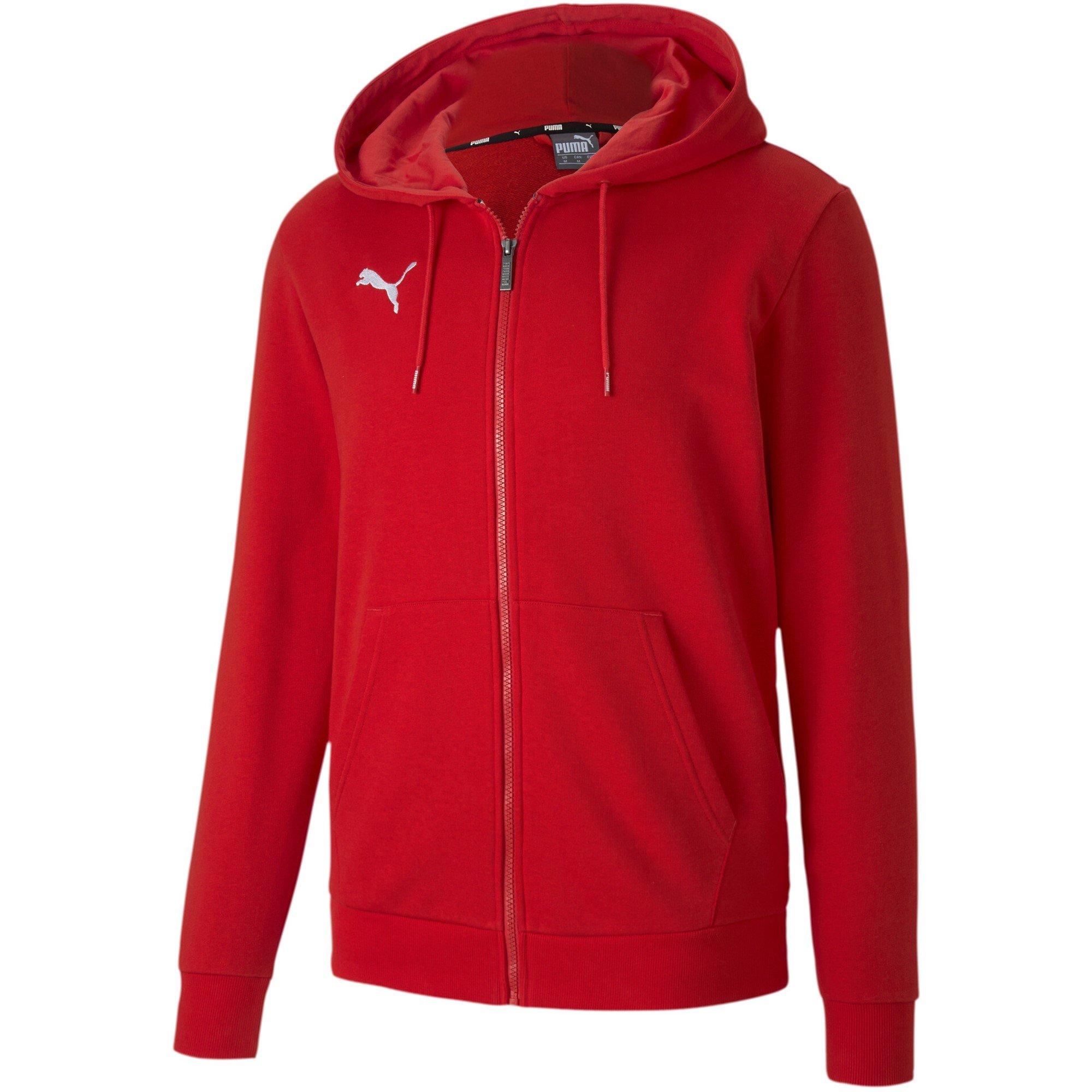 Puma Men's Teamgoal 23 Casuals Zip Hoodie - Red Puma Red - S