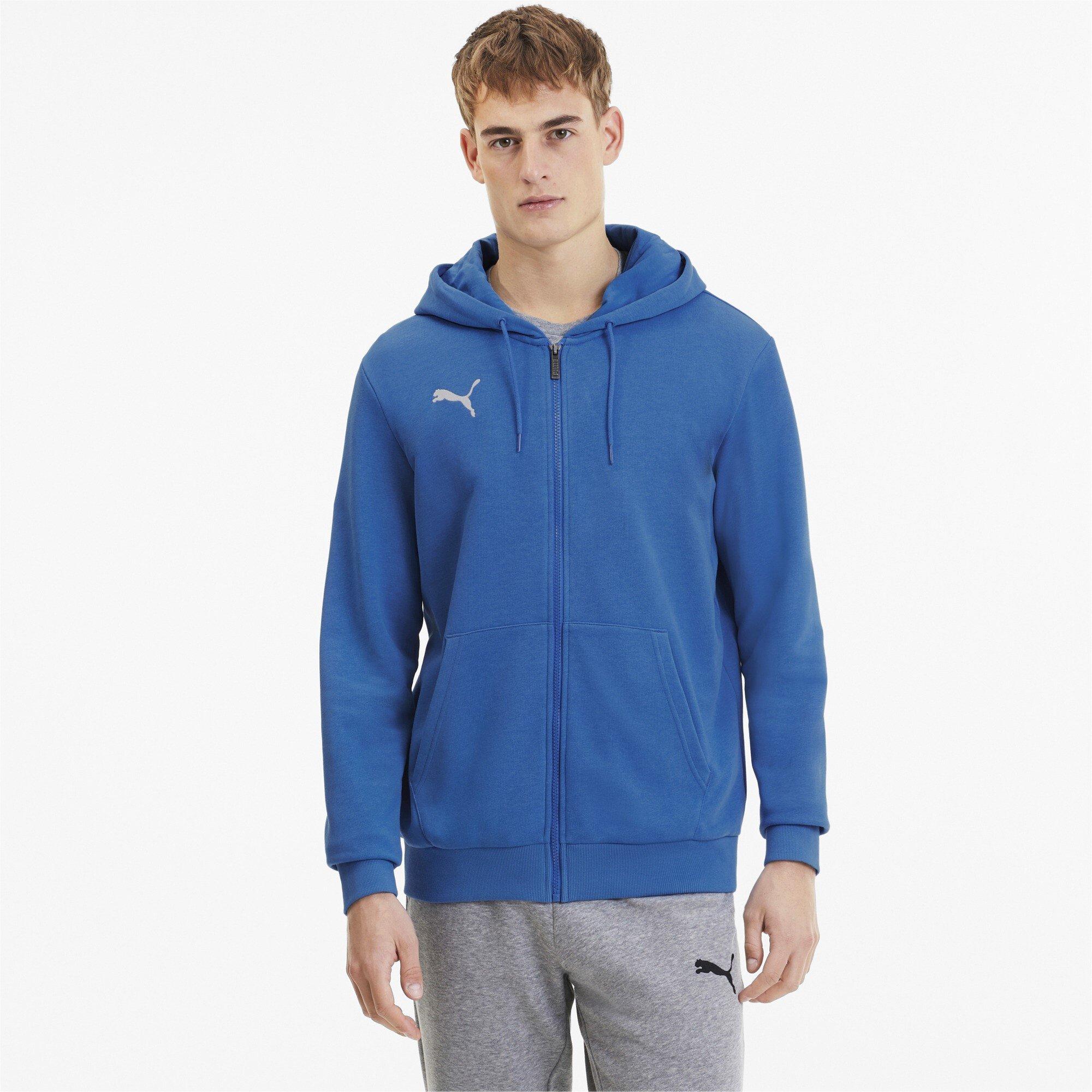 Elec/Blu/Lem - Puma - Men's Teamgoal 23 Casuals Zip Hoodie - 3