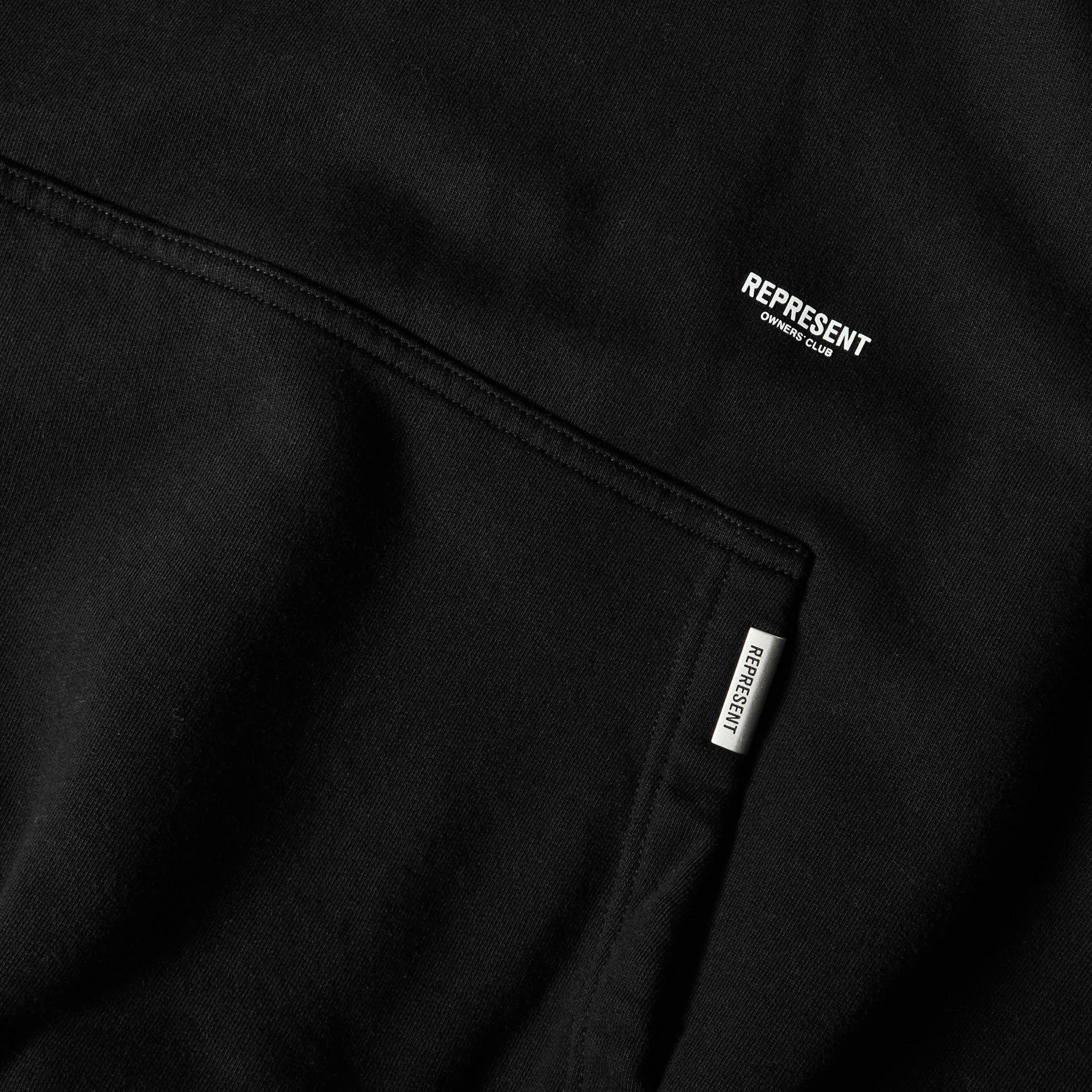 Jet Black - Represent - Men's Overhead Hoodie - 5