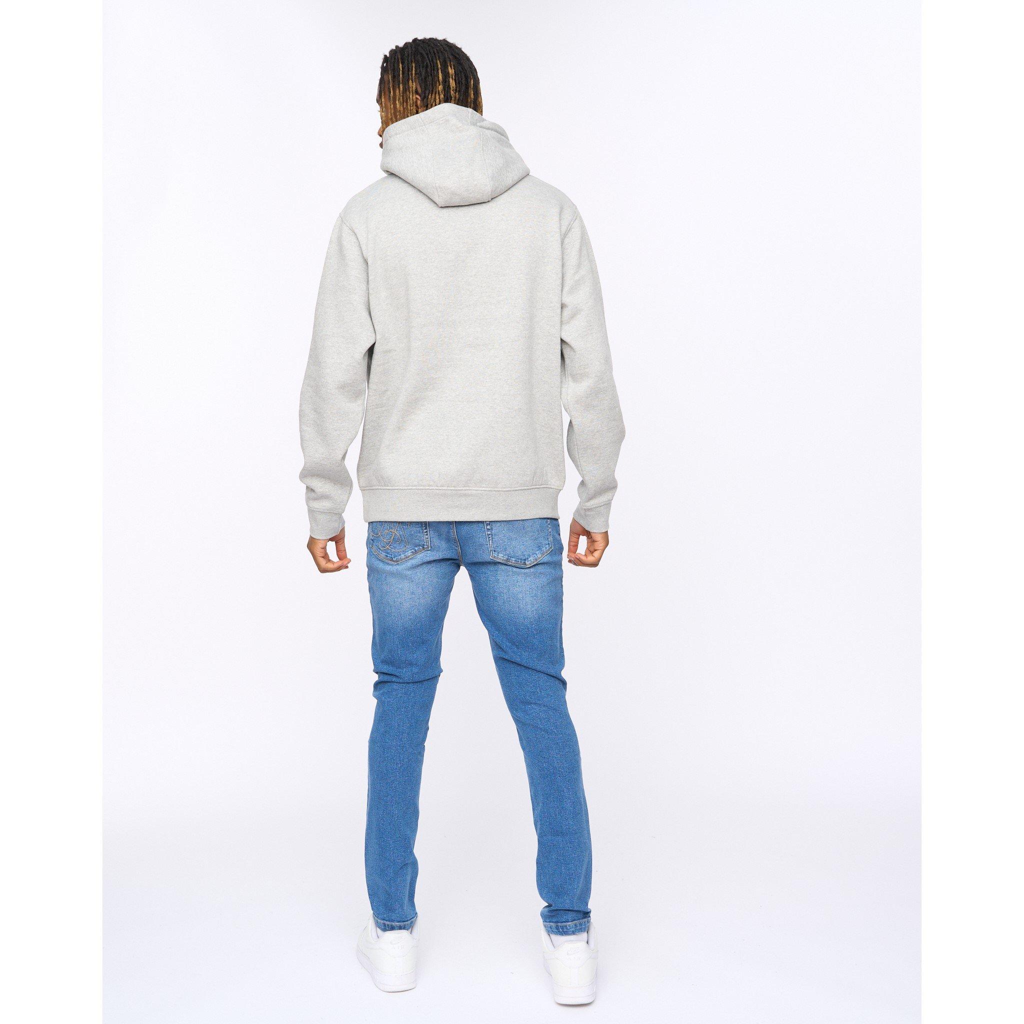 Grau meliert - SikSilk - SikSilk Logo Hood Sn99 - 3