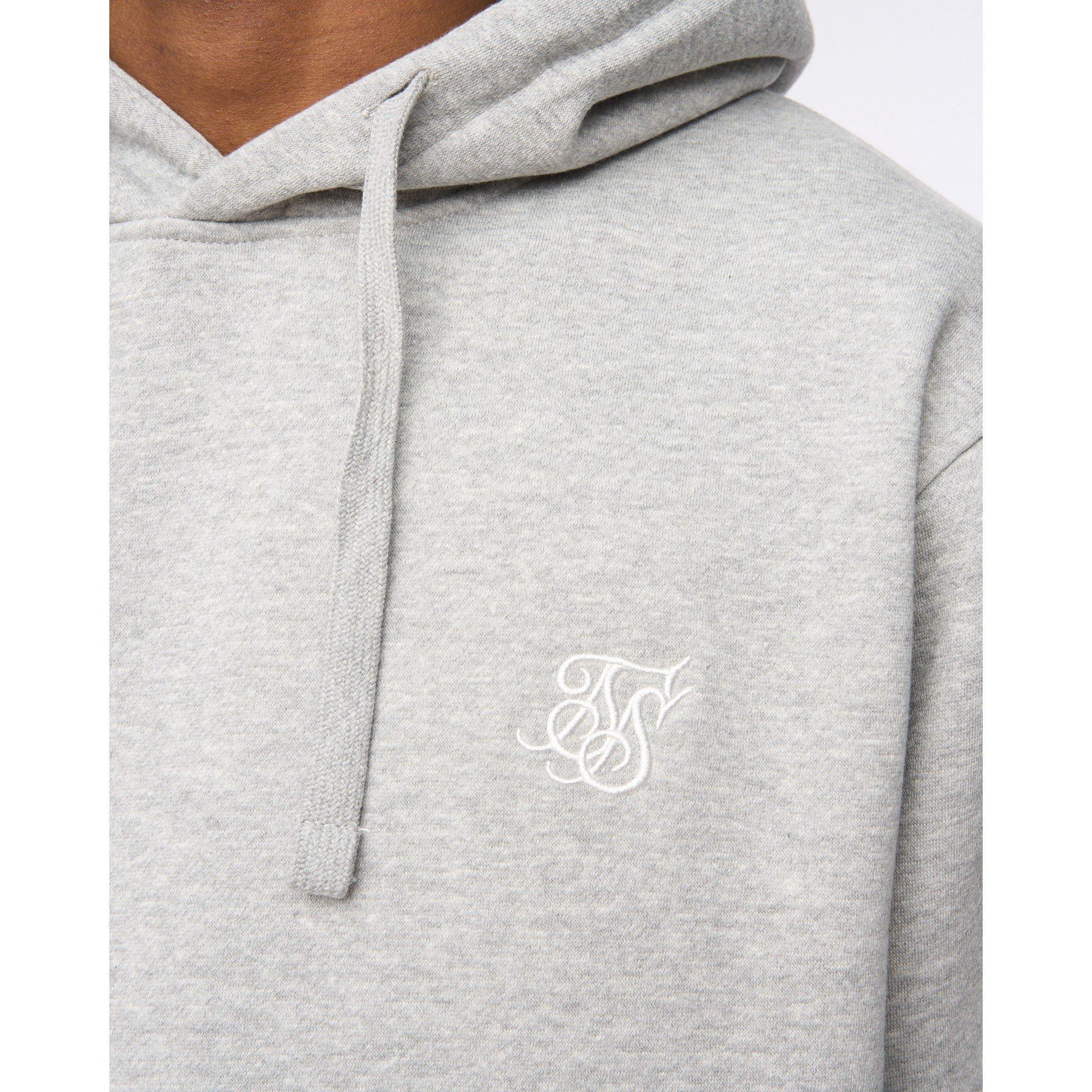 Grau meliert - SikSilk - SikSilk Logo Hood Sn99 - 4