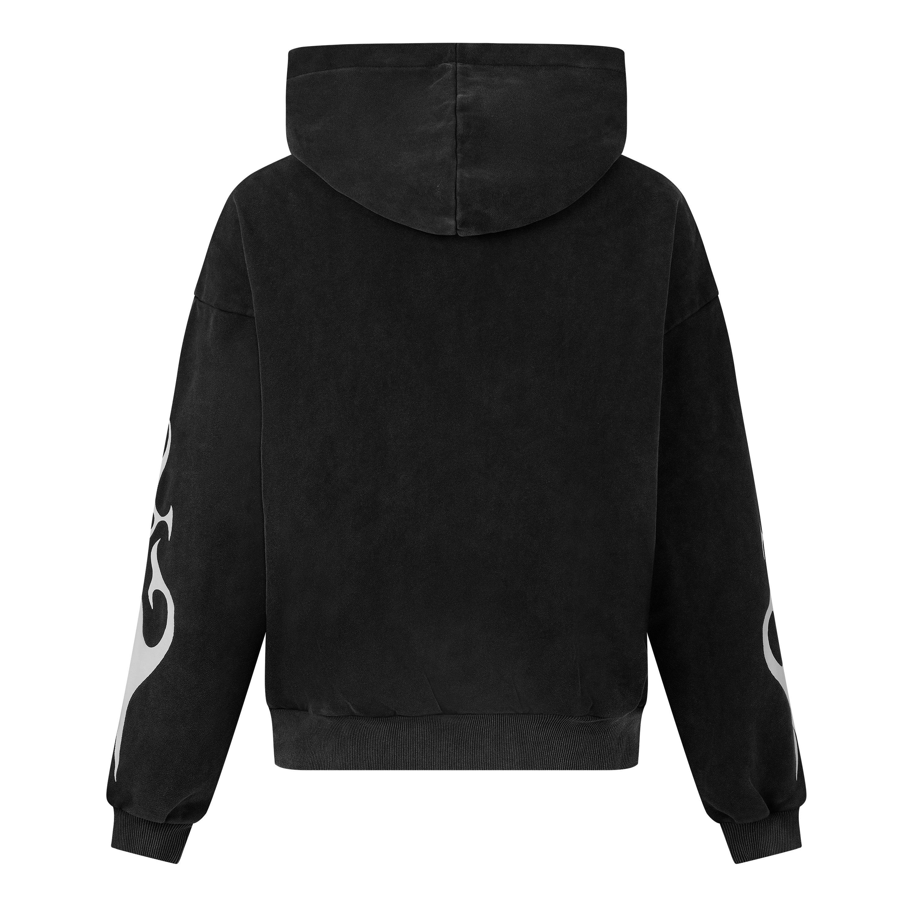 Washed Black - God Made - Men's RTP HD Overhead Hoodie - 2