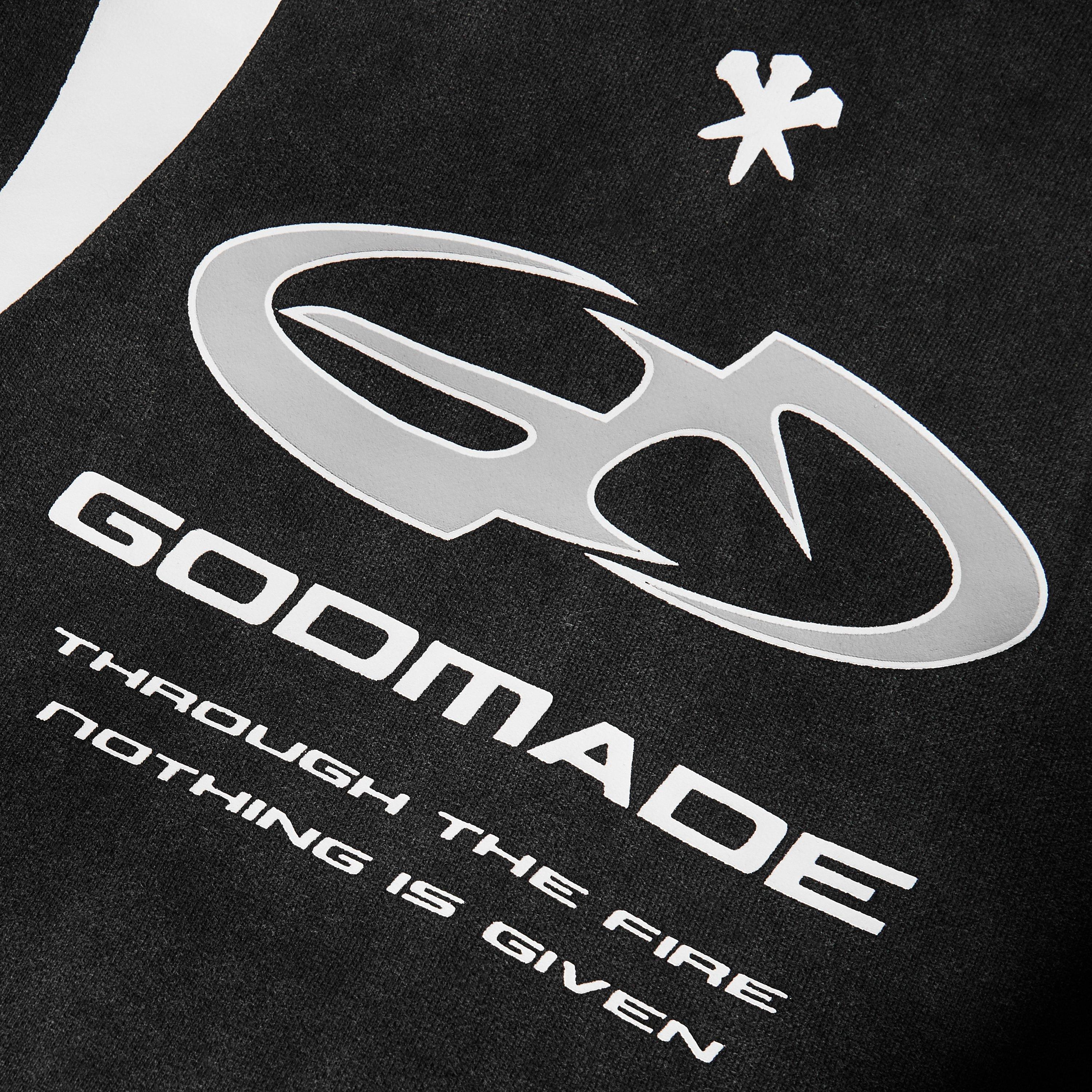 Washed Black - God Made - Men's RTP HD Overhead Hoodie - 3