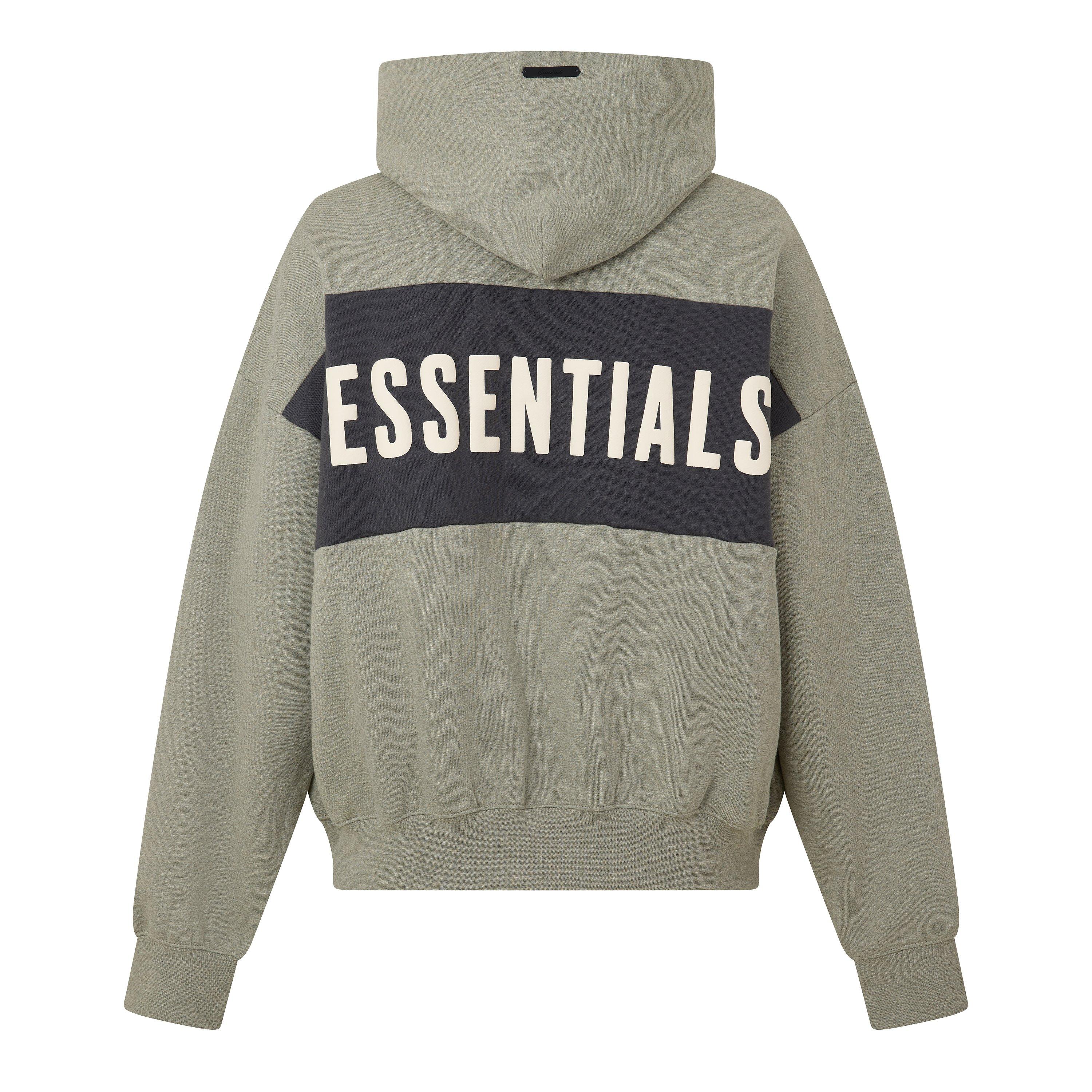 Seal Heather - Fear Of God Essentials - Men's Overhead Hoodie - 2