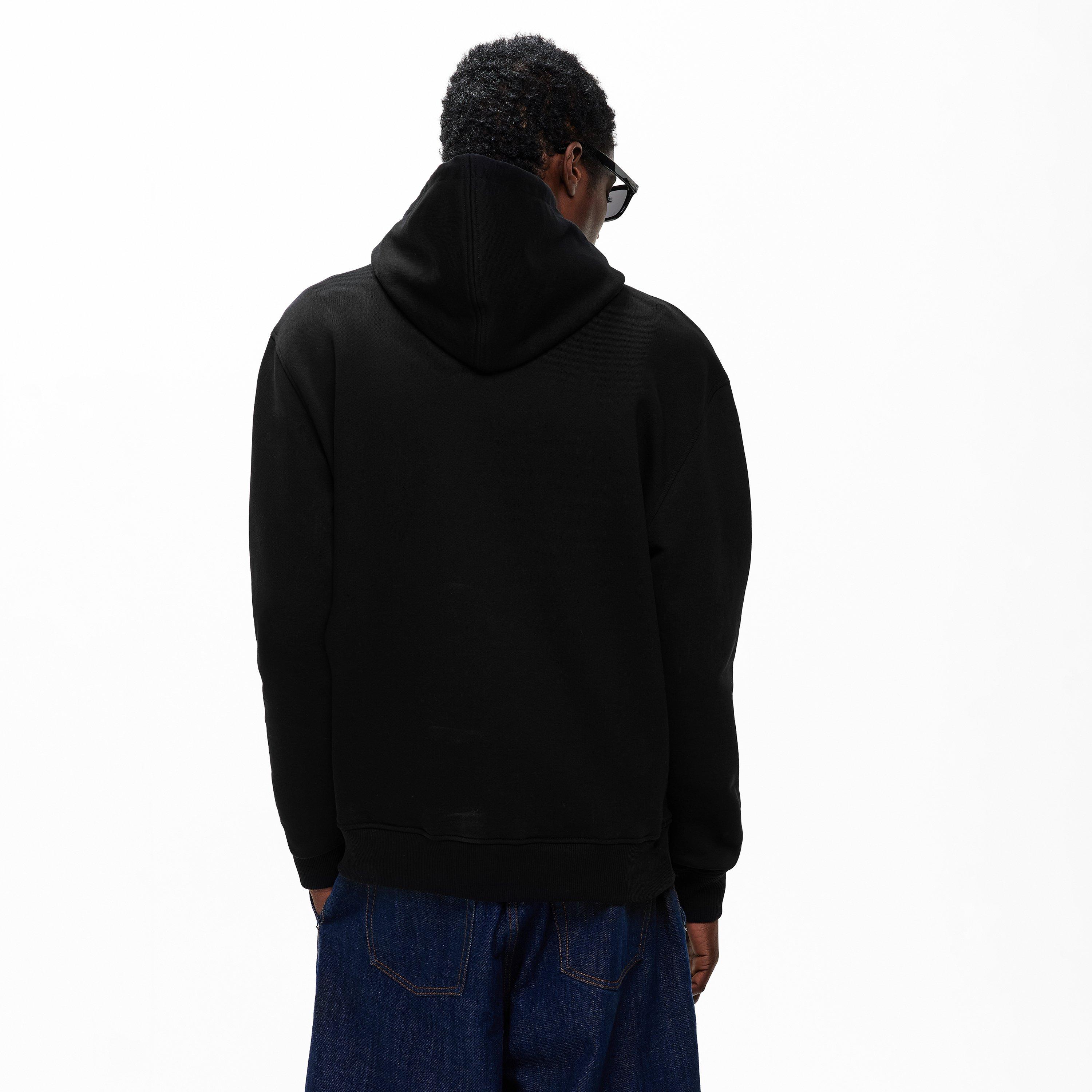 Black/Red - Ami Paris - Men's Pull Over Hoodie - 4