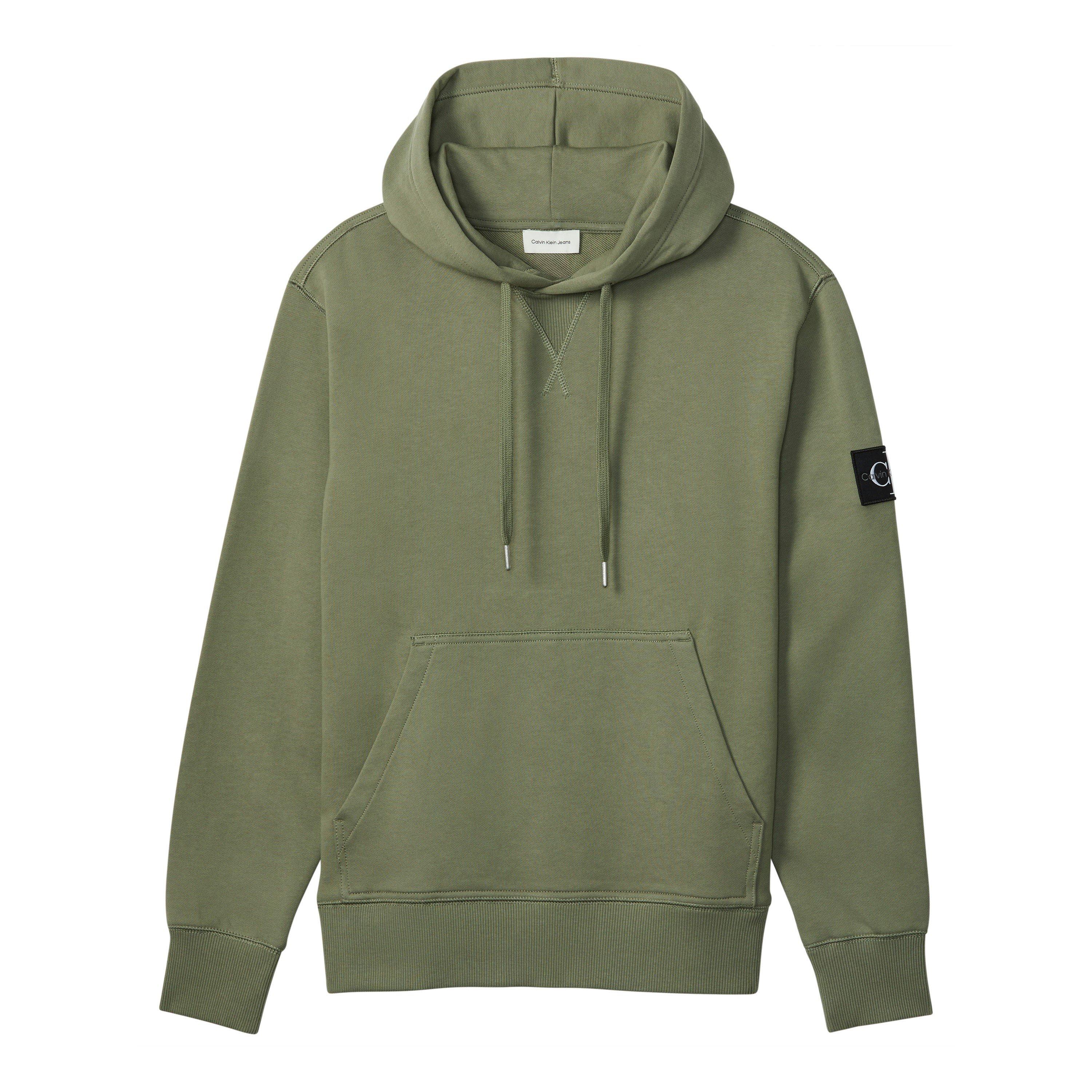 Calvin Klein Jeans Men's Monogram Badge Hoodie - Deep Lichen - 2XL