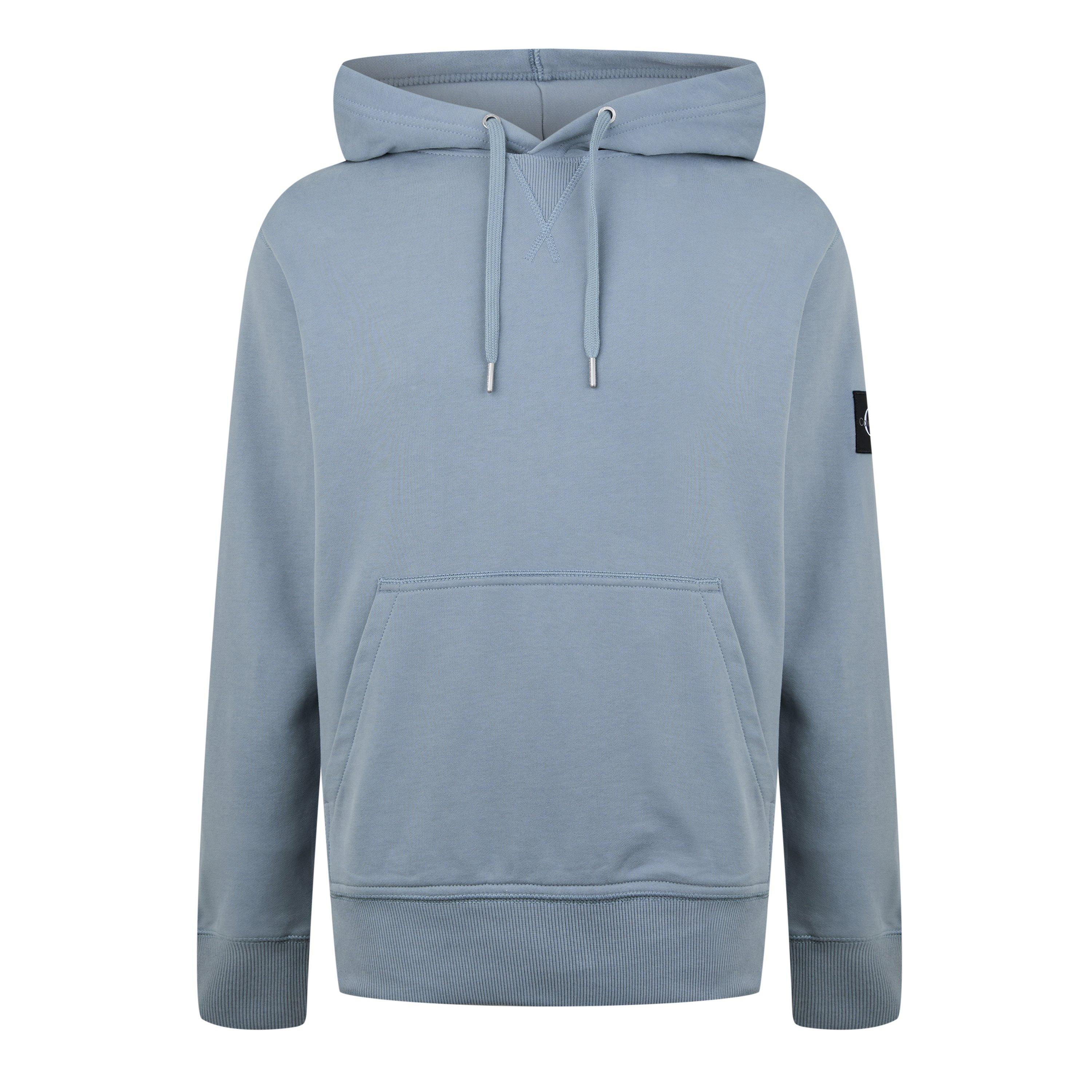Calvin Klein Jeans Men's Monogram Badge Hoodie - Overcast Grey - 2XL