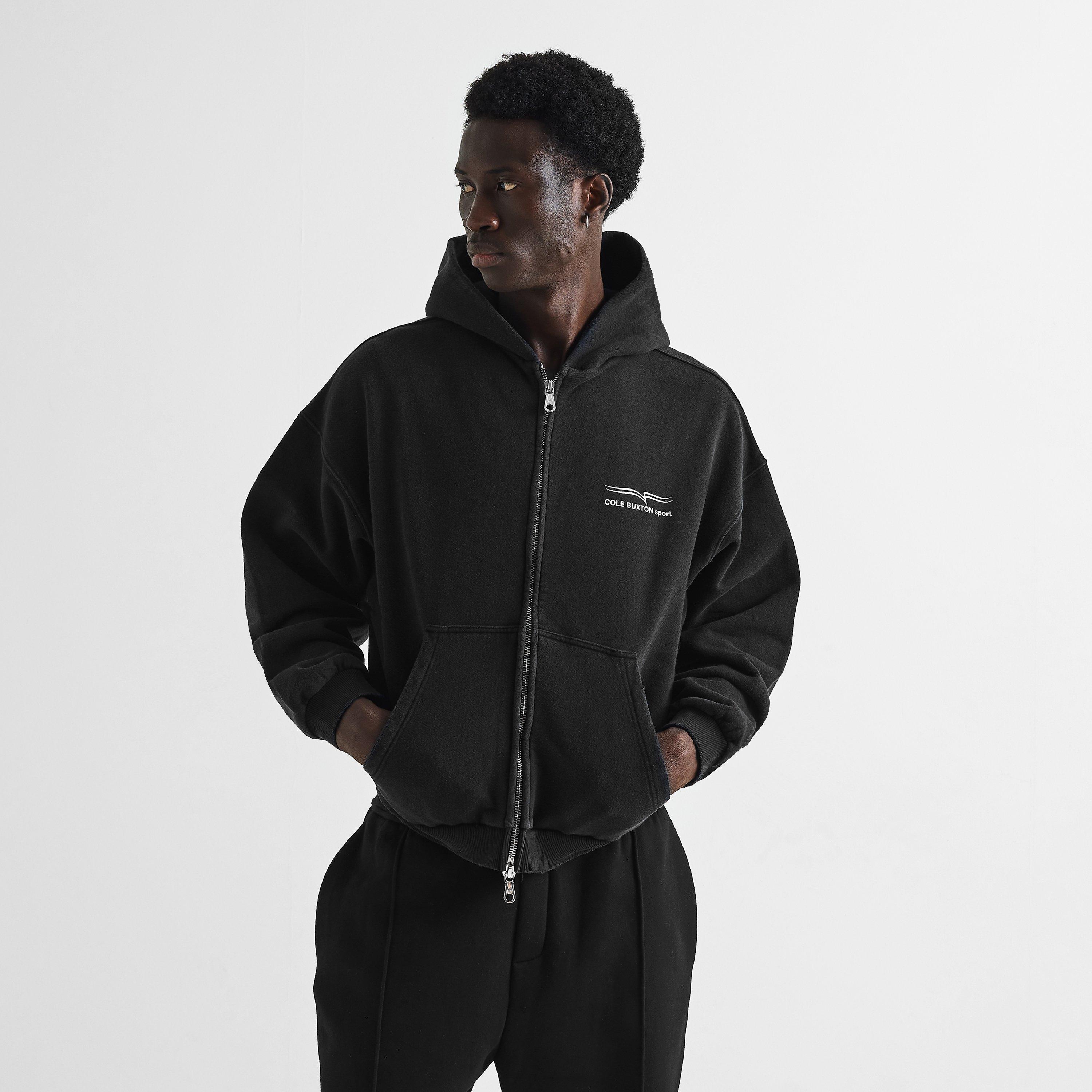 Vintage Black - Cole Buxton - Men's Zip Hoodie - 3