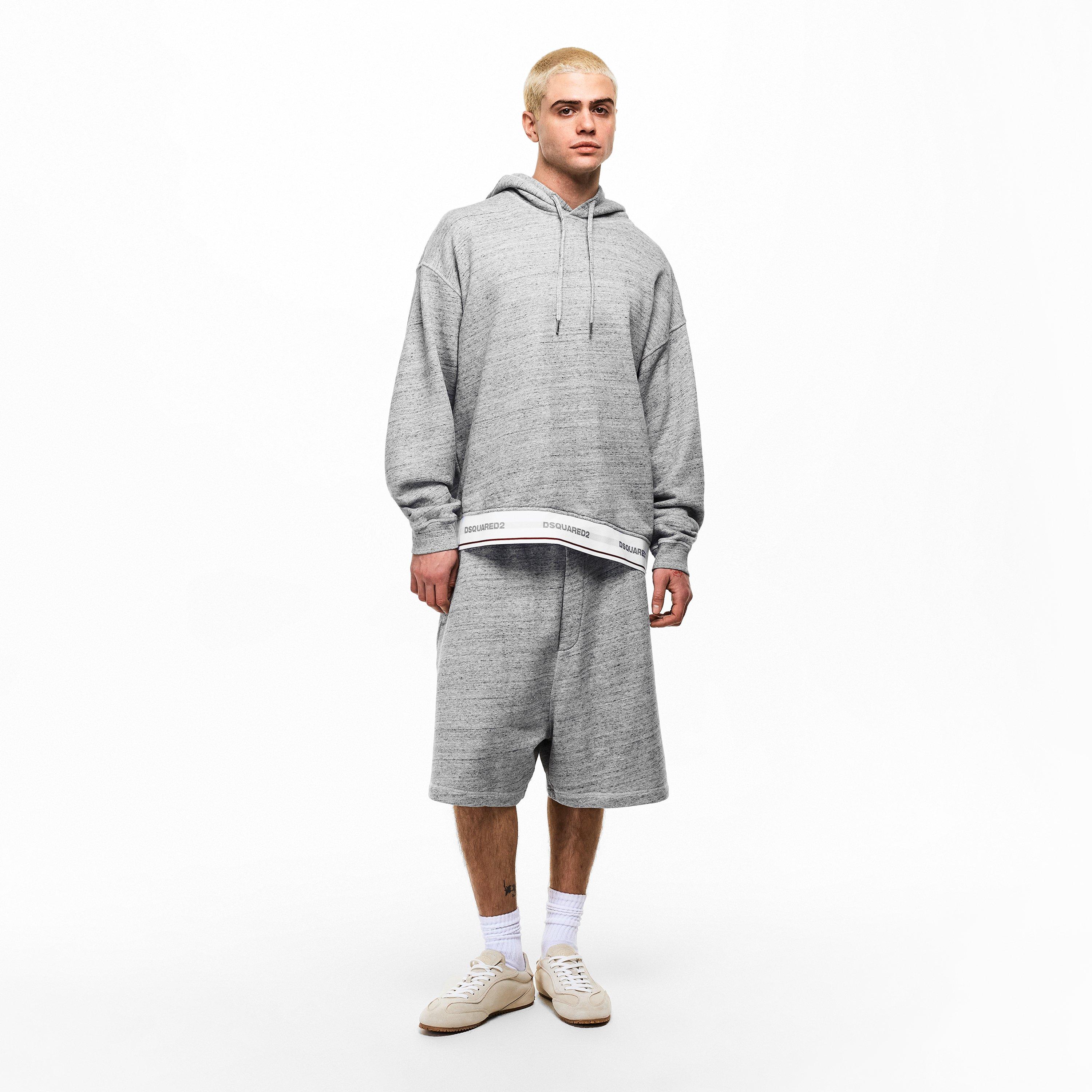 Grey Melange - DSquared2 - Men's Overhead Hoodie - 6