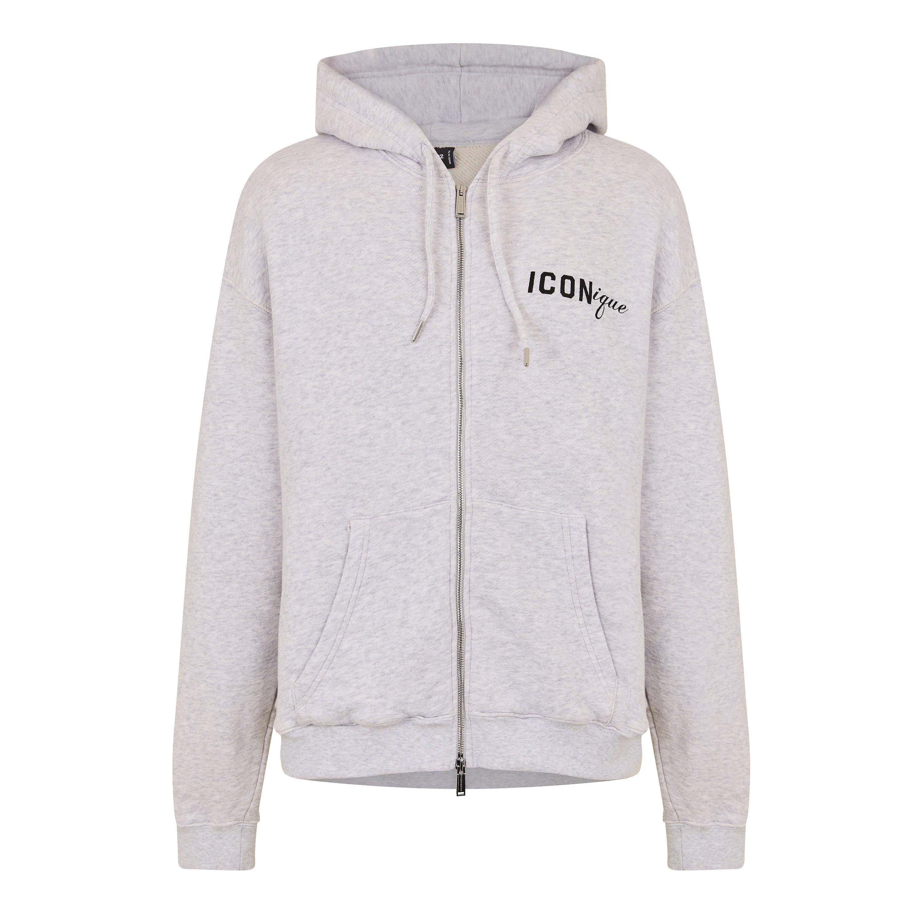 Grey Melange - DSquared2 - Men's Zip Hoodie - 1