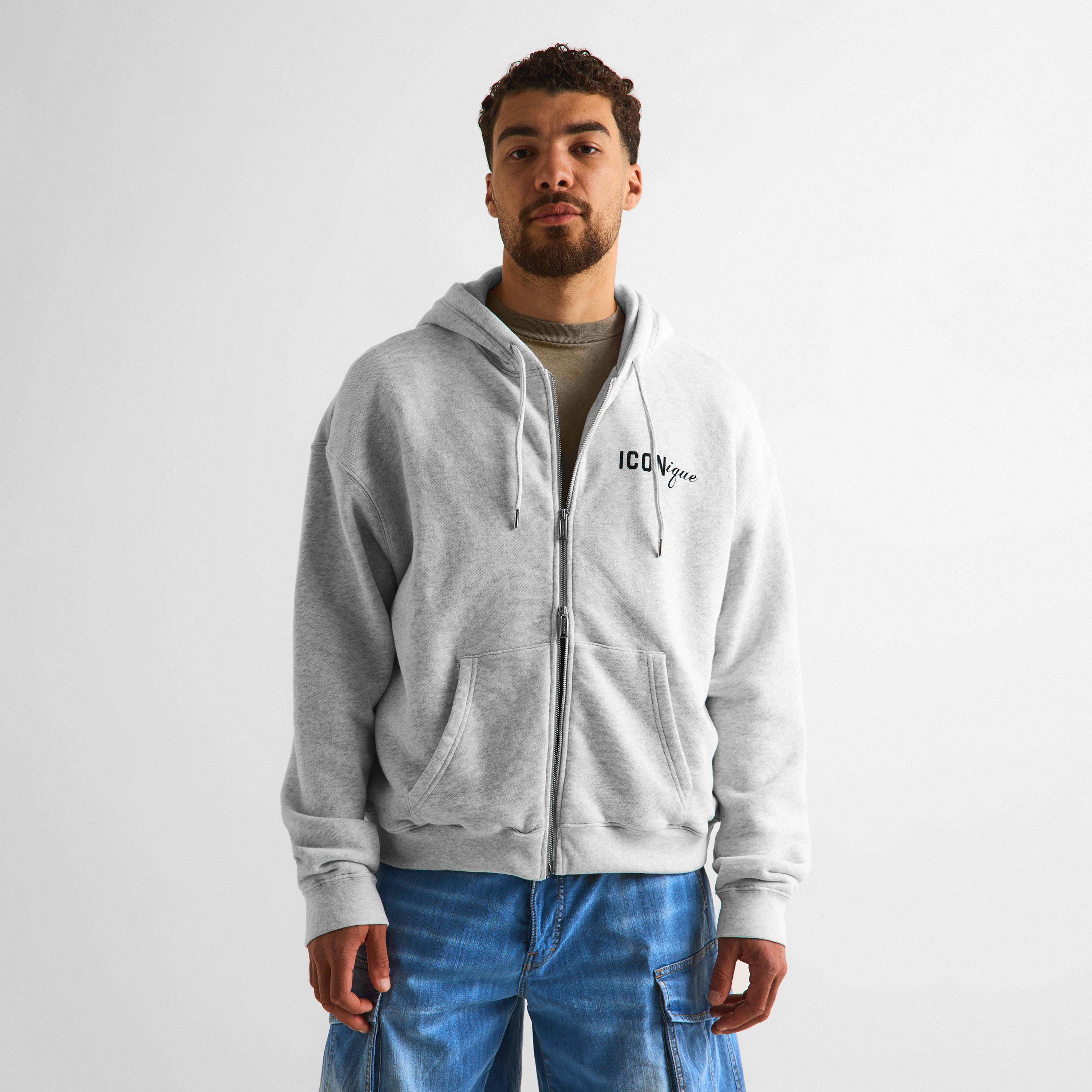 Grey Melange - DSquared2 - Men's Zip Hoodie - 3