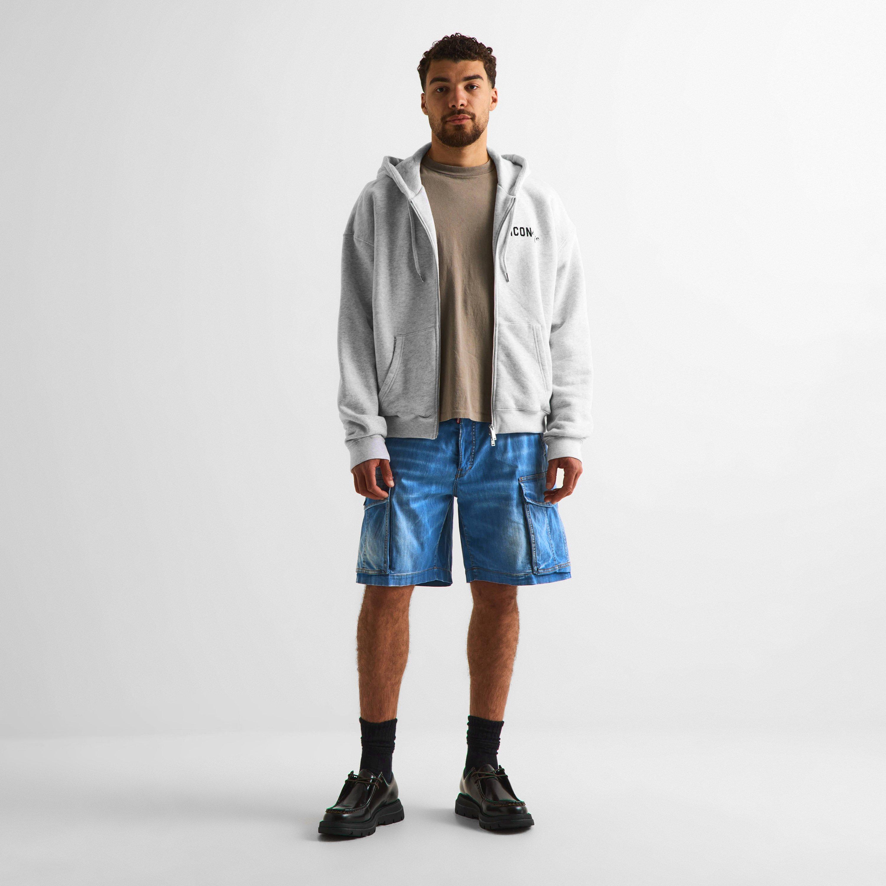 Grey Melange - DSquared2 - Men's Zip Hoodie - 5