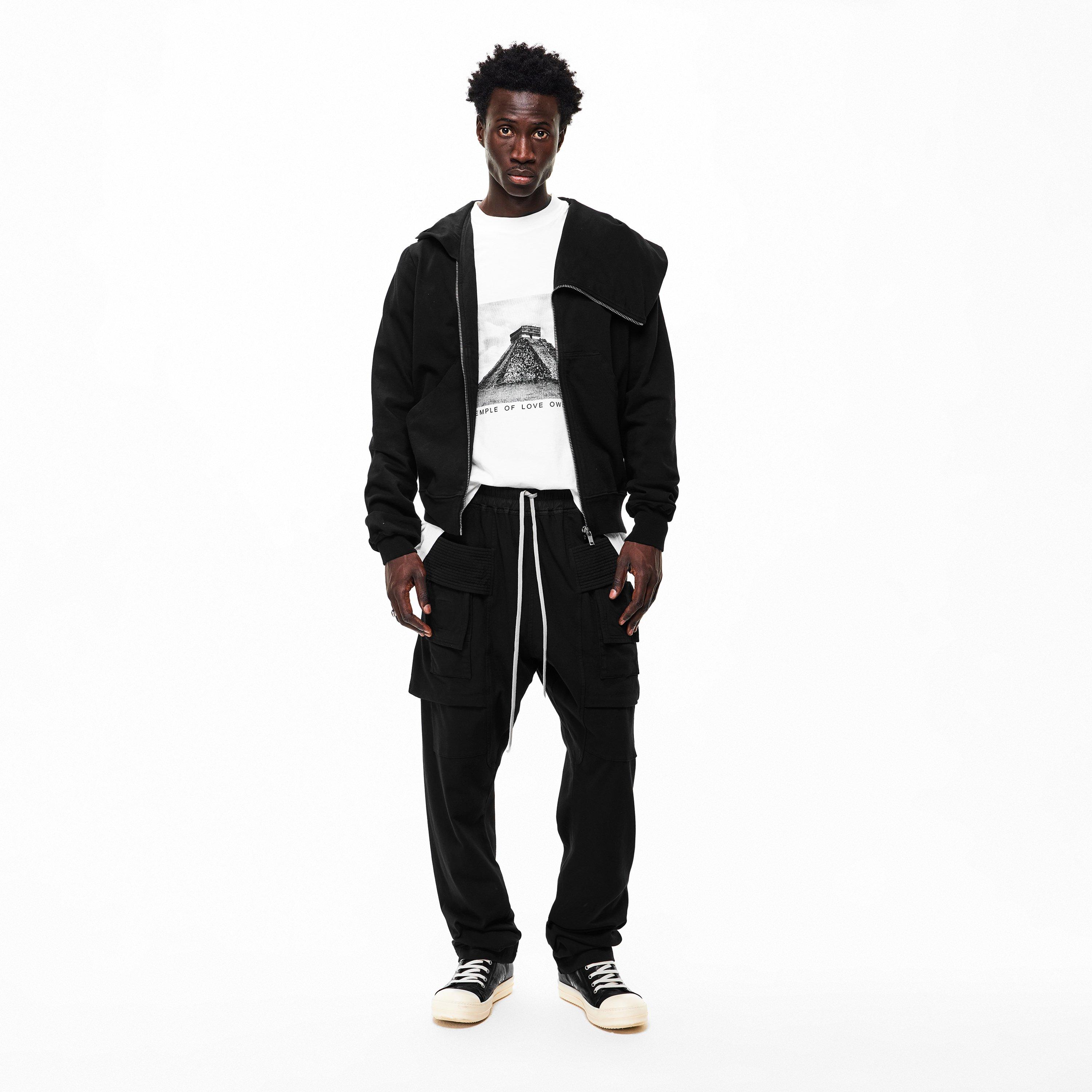 Black - Rick Owens Drkshdw - Men's Mountain Zip Hoodie - 5