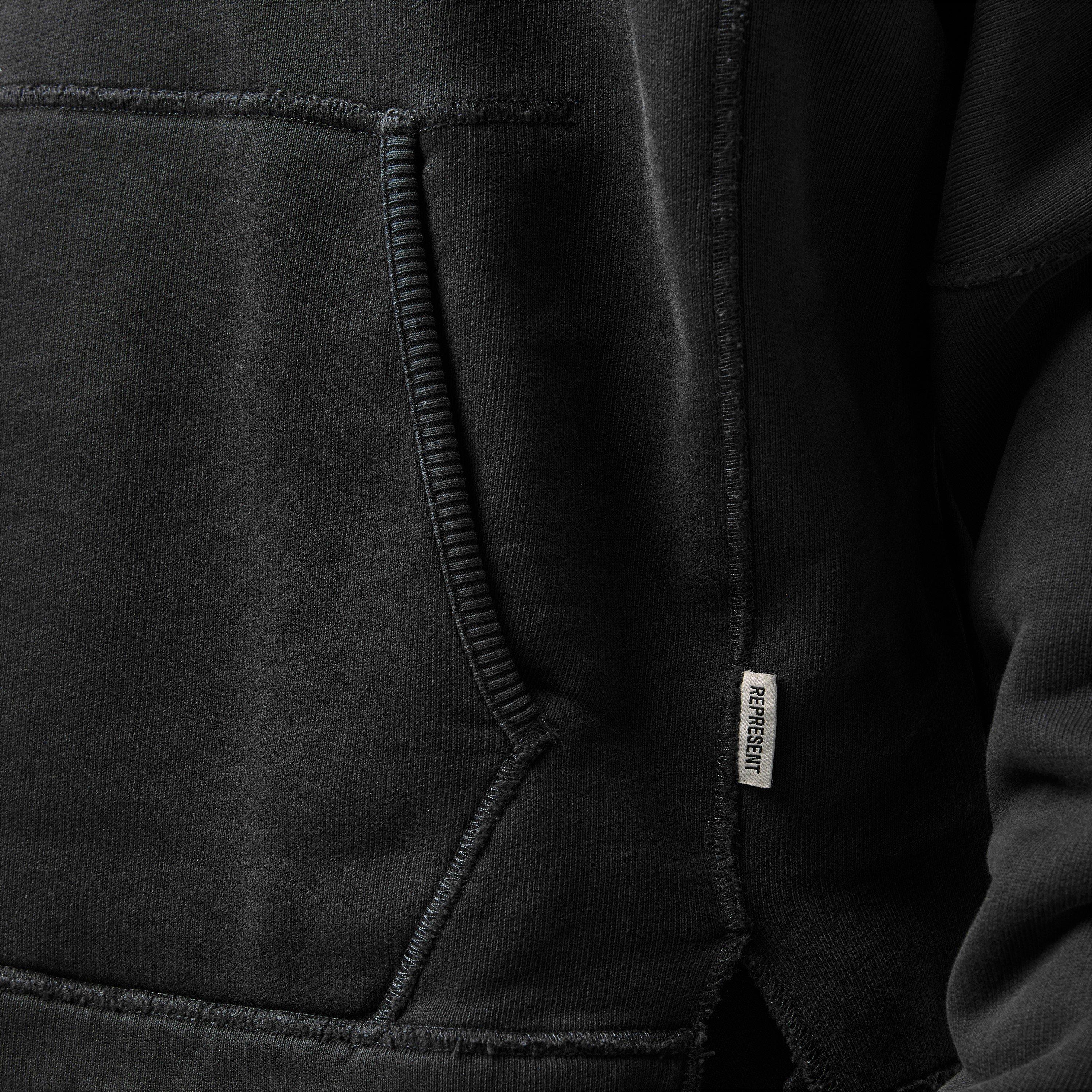 Stained Black - Represent - Men's Rep Stepped Hem Hoodie - 5