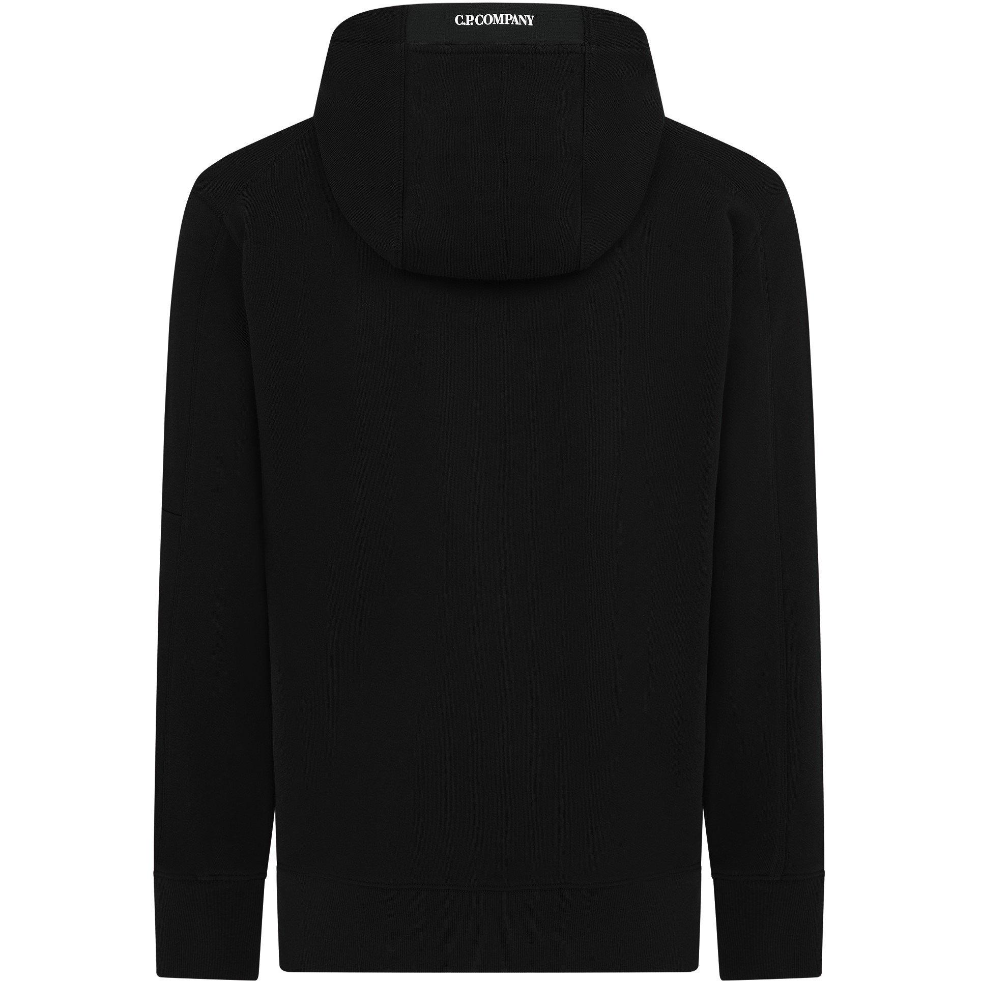 Black 999 - CP Company - Men's Micro Lens Over-the-head Hoodie - 2