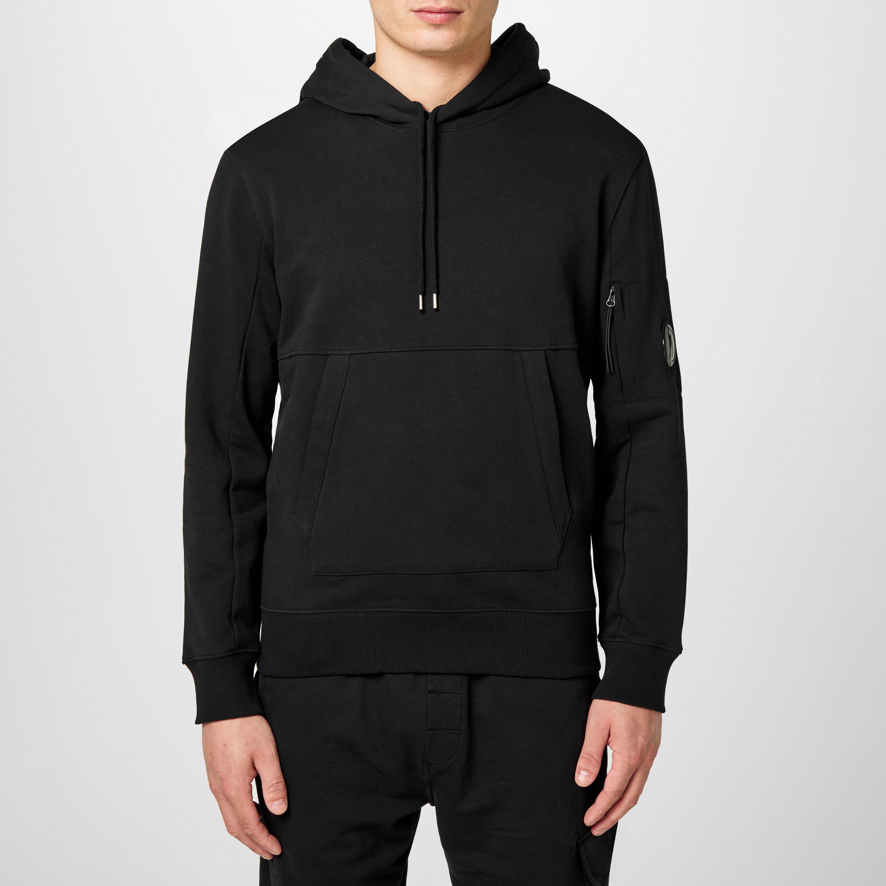 Black 999 - CP Company - Men's Micro Lens Over-the-head Hoodie - 3