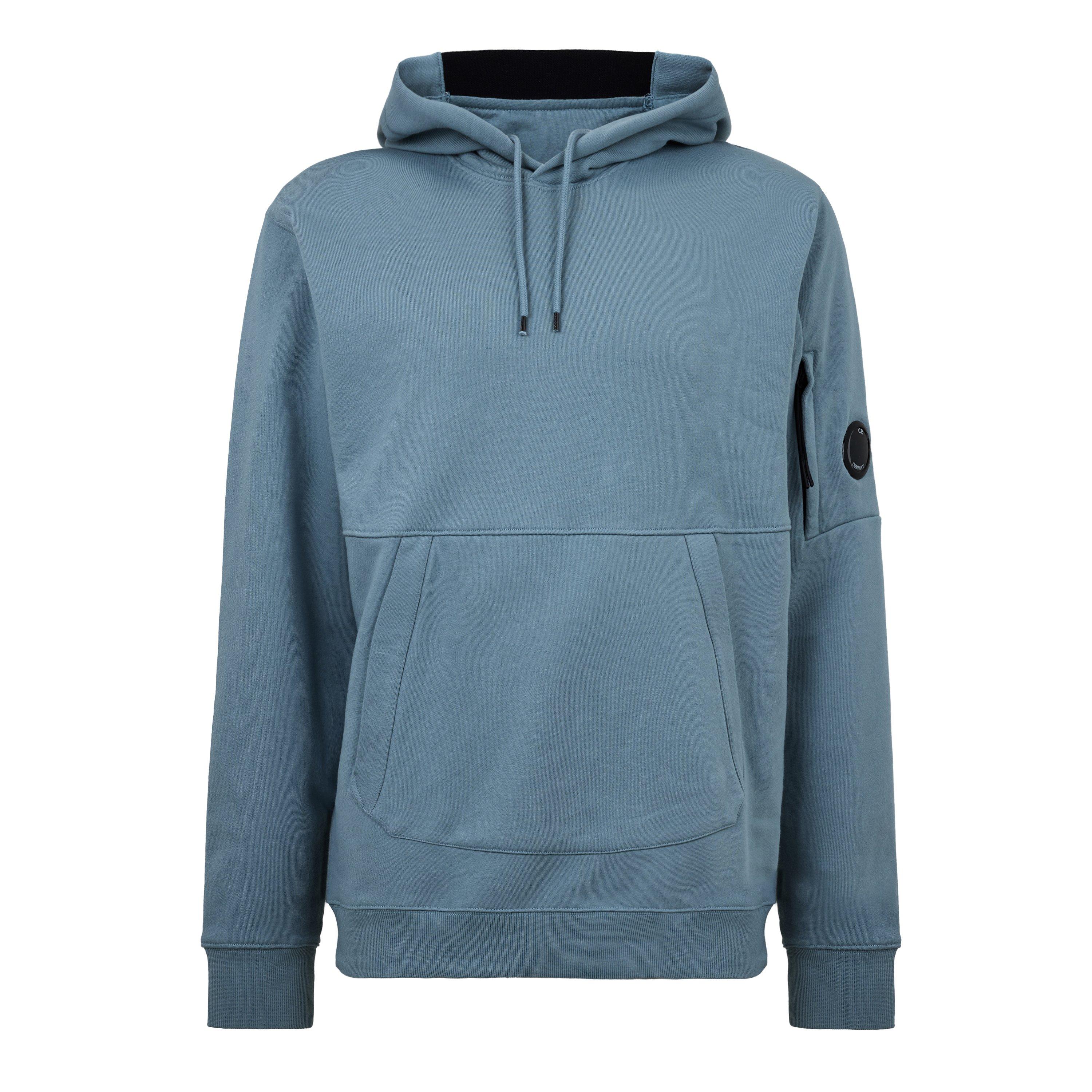 Cp Company Men's Micro Lens Over-The-Head Hoodie - Silver Blue 809 - XS (44)