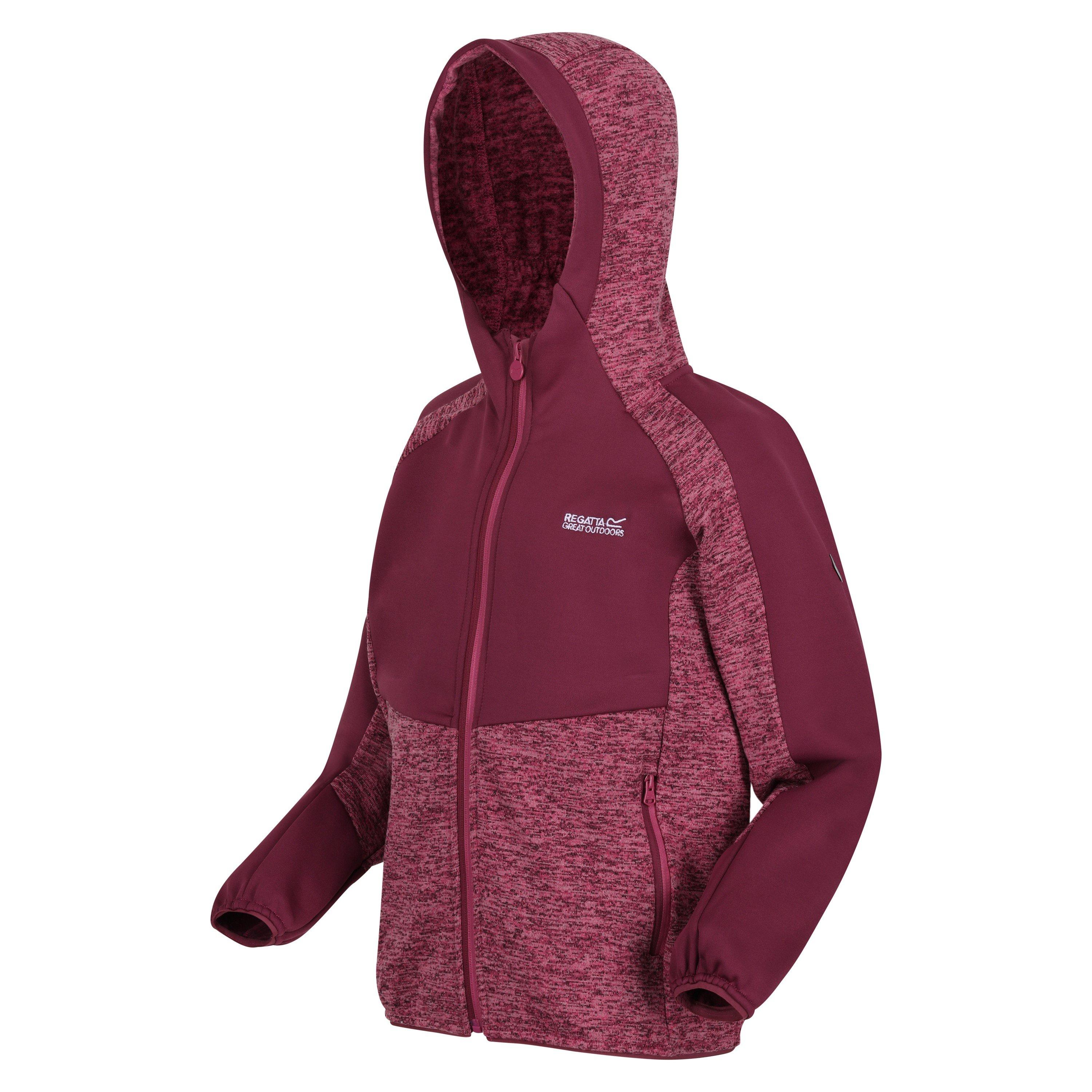 Violet/AmaHz - Regatta - Unisex Kids' Dissolver Vi Fleece Zip Hoodie - 1