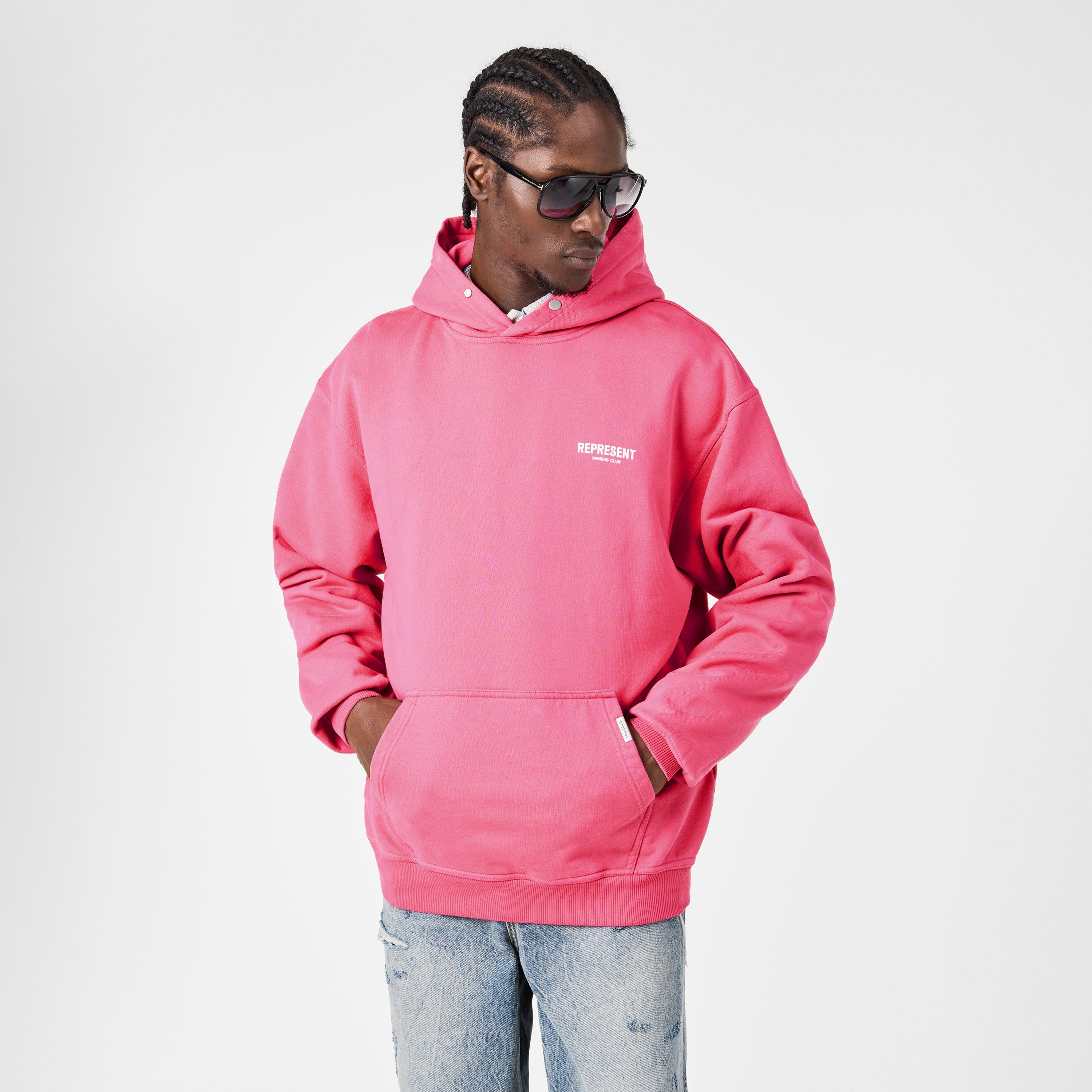 Bubblegum Pink - Represent - Men's Over the Head Hoodie - 3