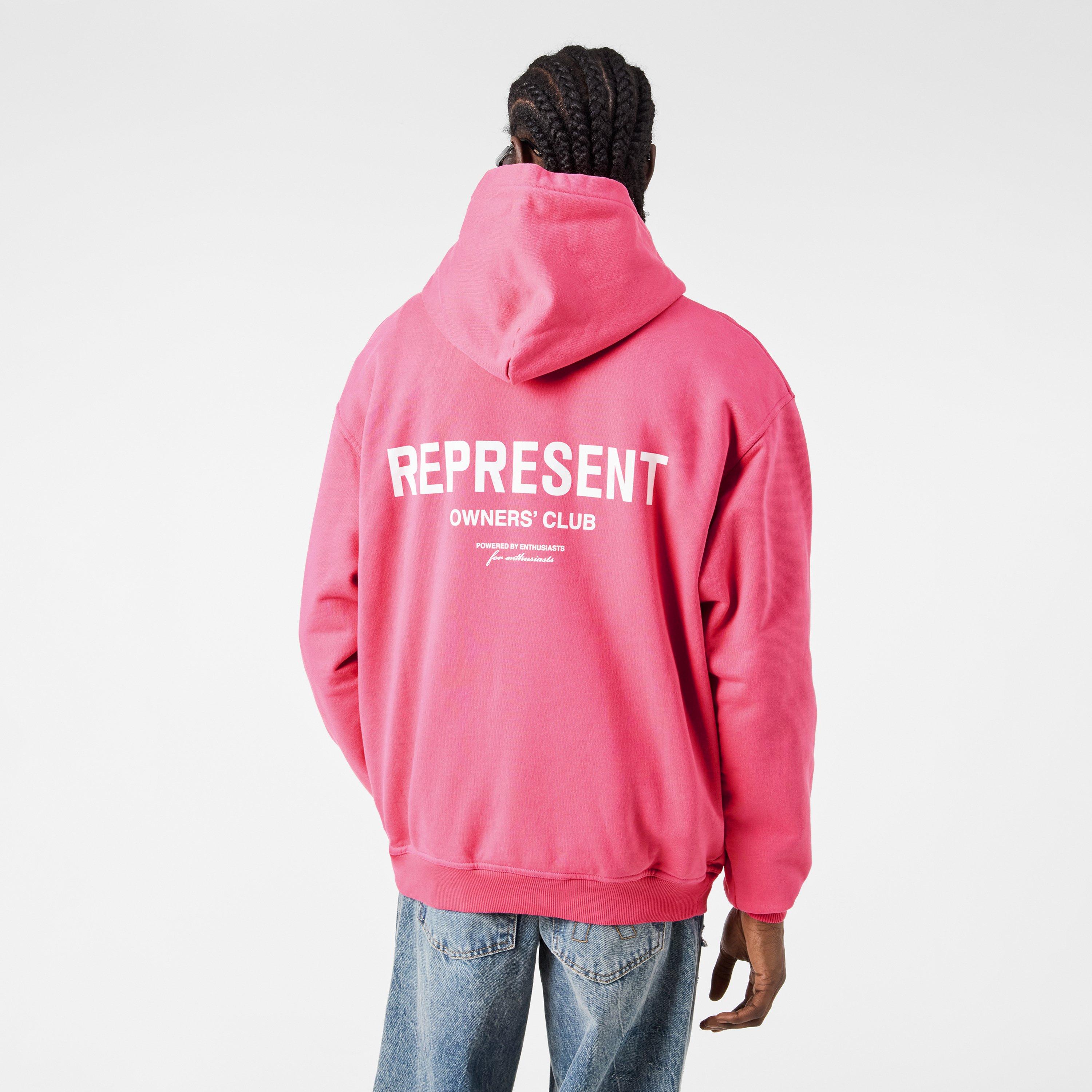 Bubblegum Pink - Represent - Men's Over the Head Hoodie - 4