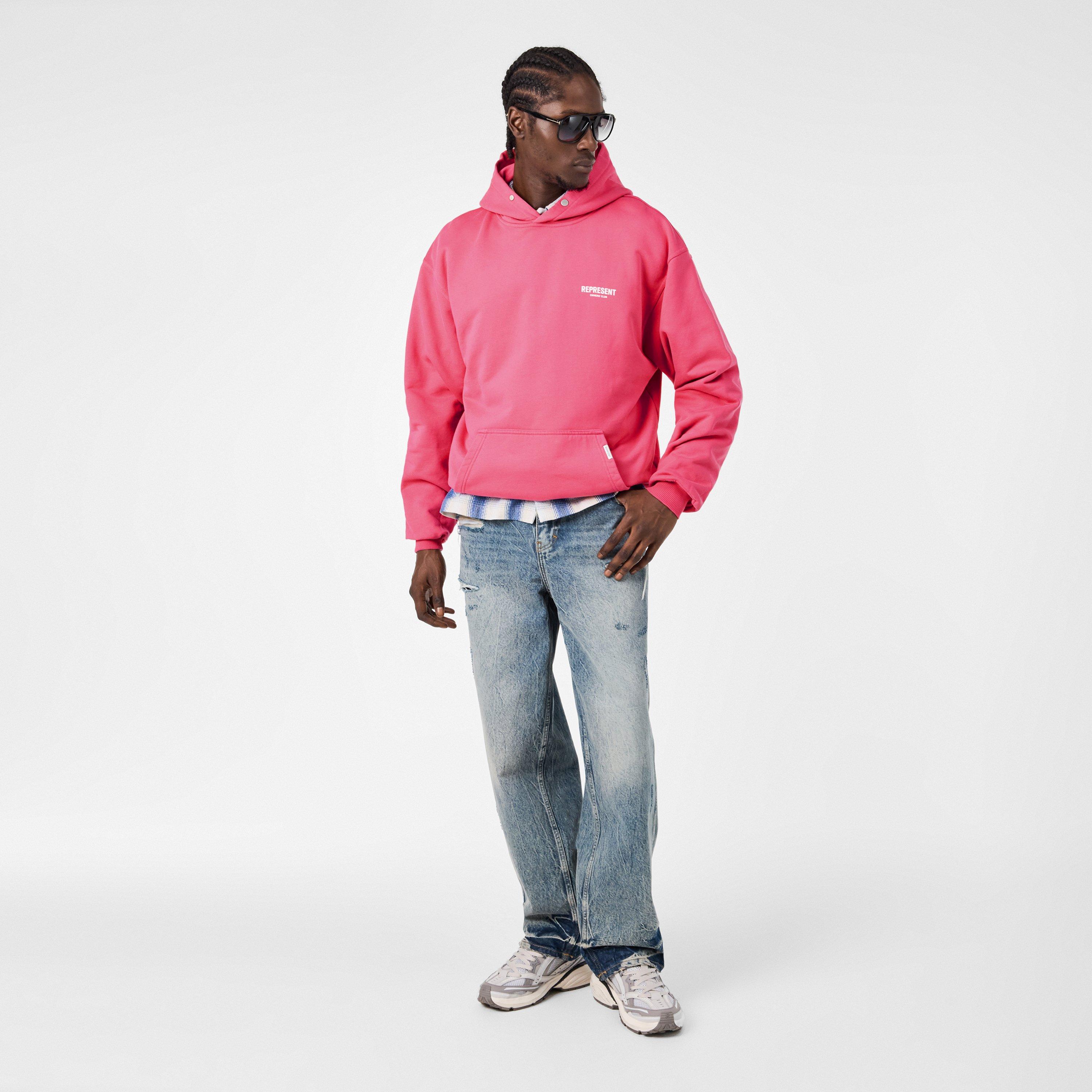 Bubblegum Pink - Represent - Men's Over the Head Hoodie - 6