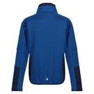 adish woodblock short sleeved shirt - Regatta - Obey no evil chest print hoodie in blue - 3