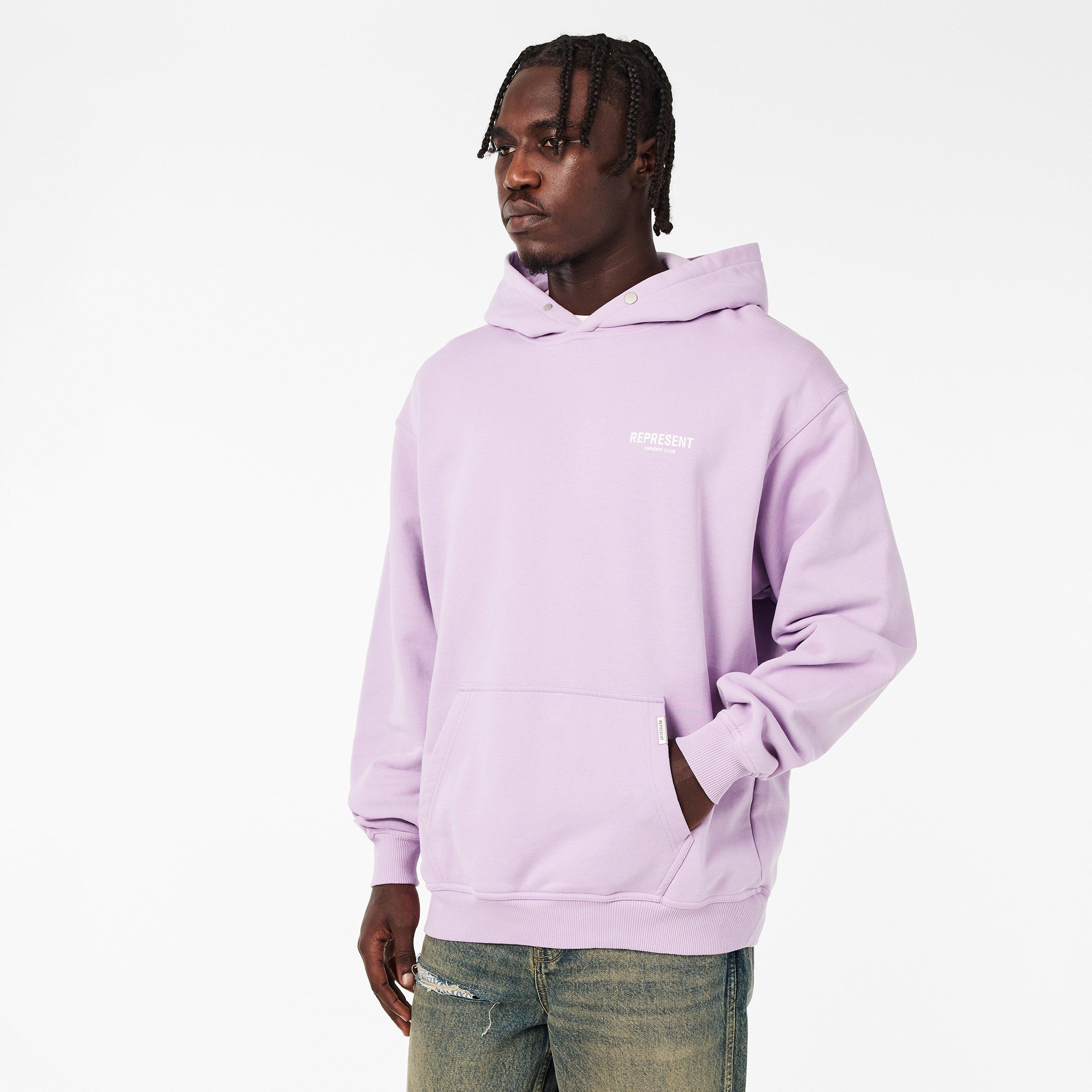 Pastel Lilac - Represent - Men's Pull Over Contemporary Hoodie - 3