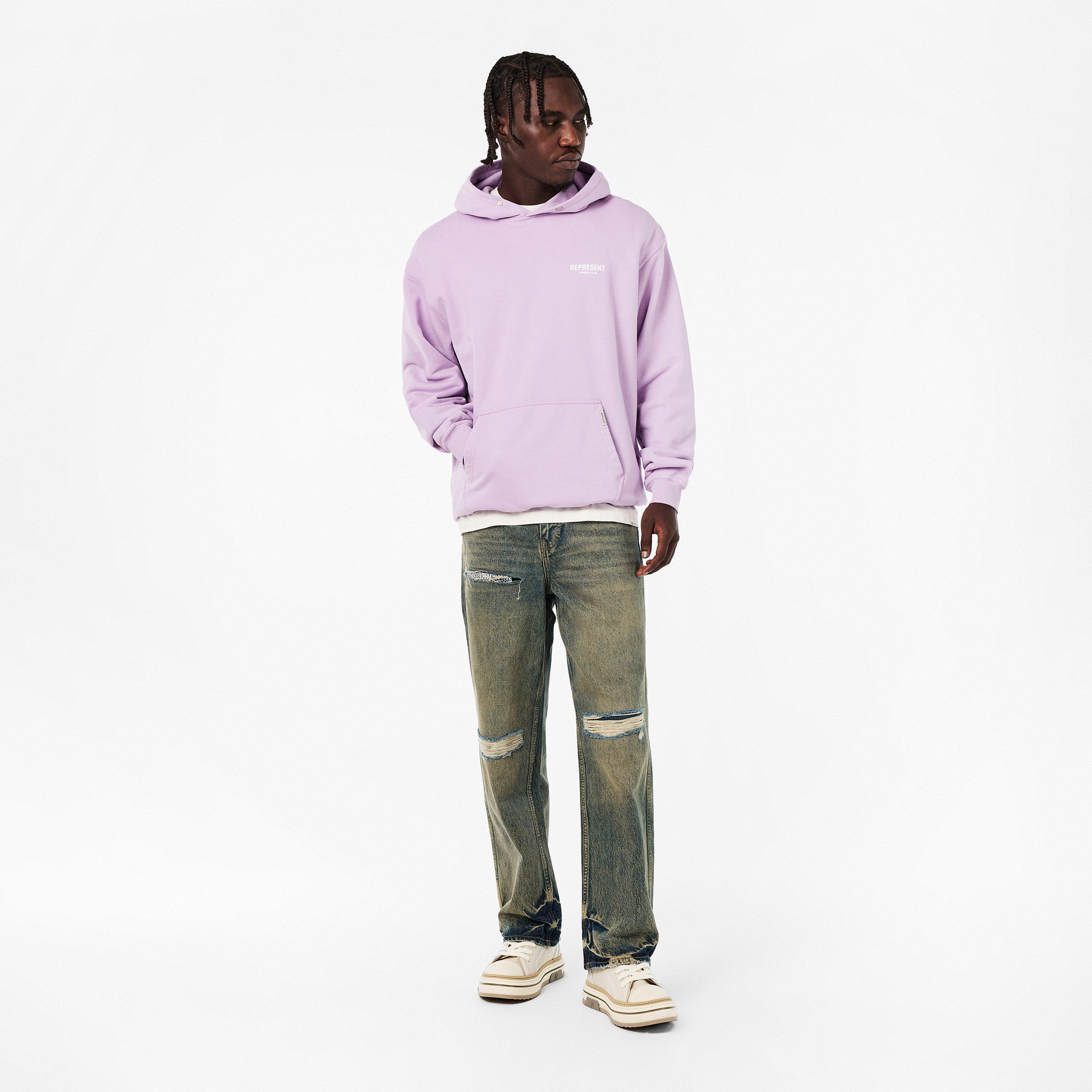 Pastel Lilac - Represent - Men's Pull Over Contemporary Hoodie - 6