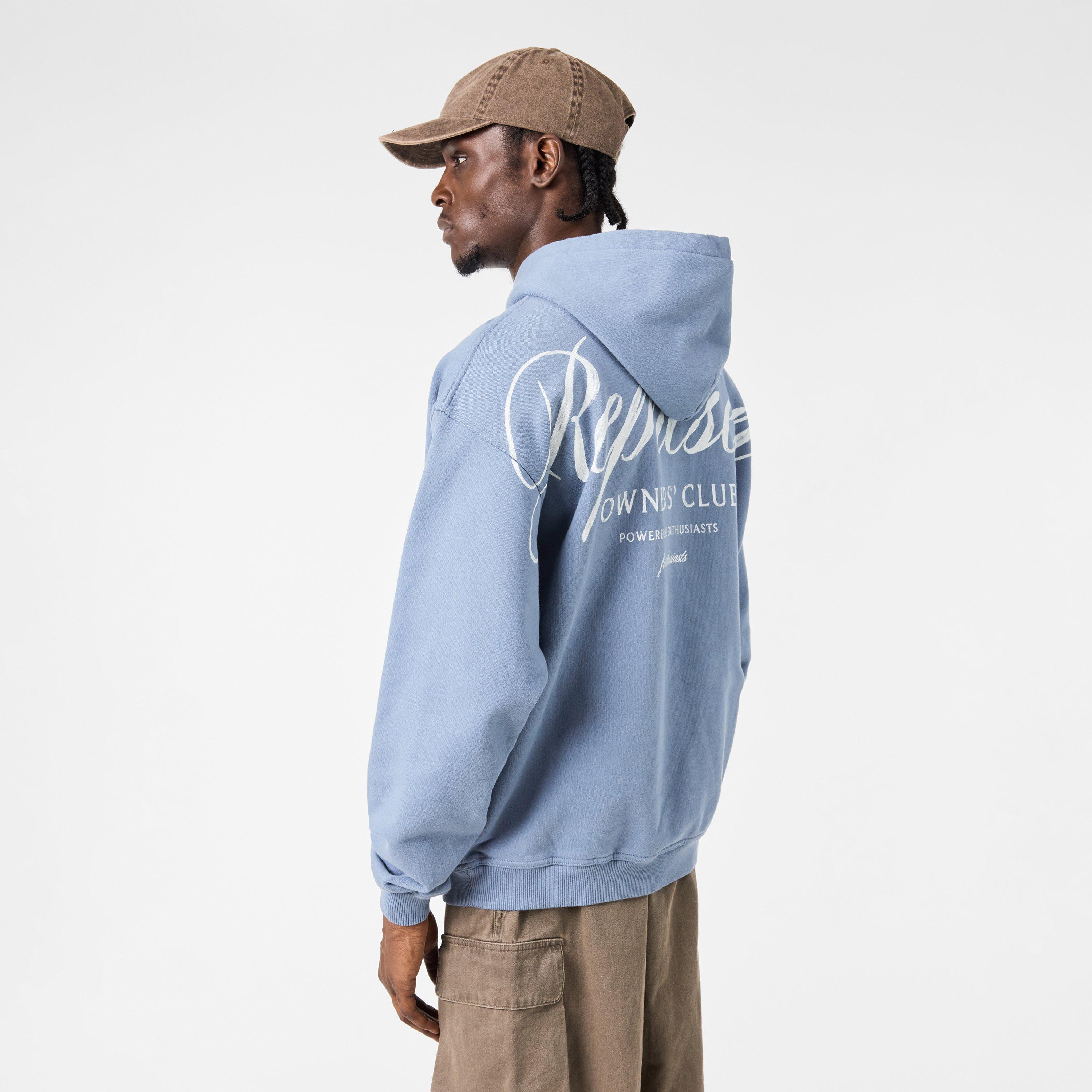 Dusty Blue - Represent - Men's Over the Head Hoodie - 4