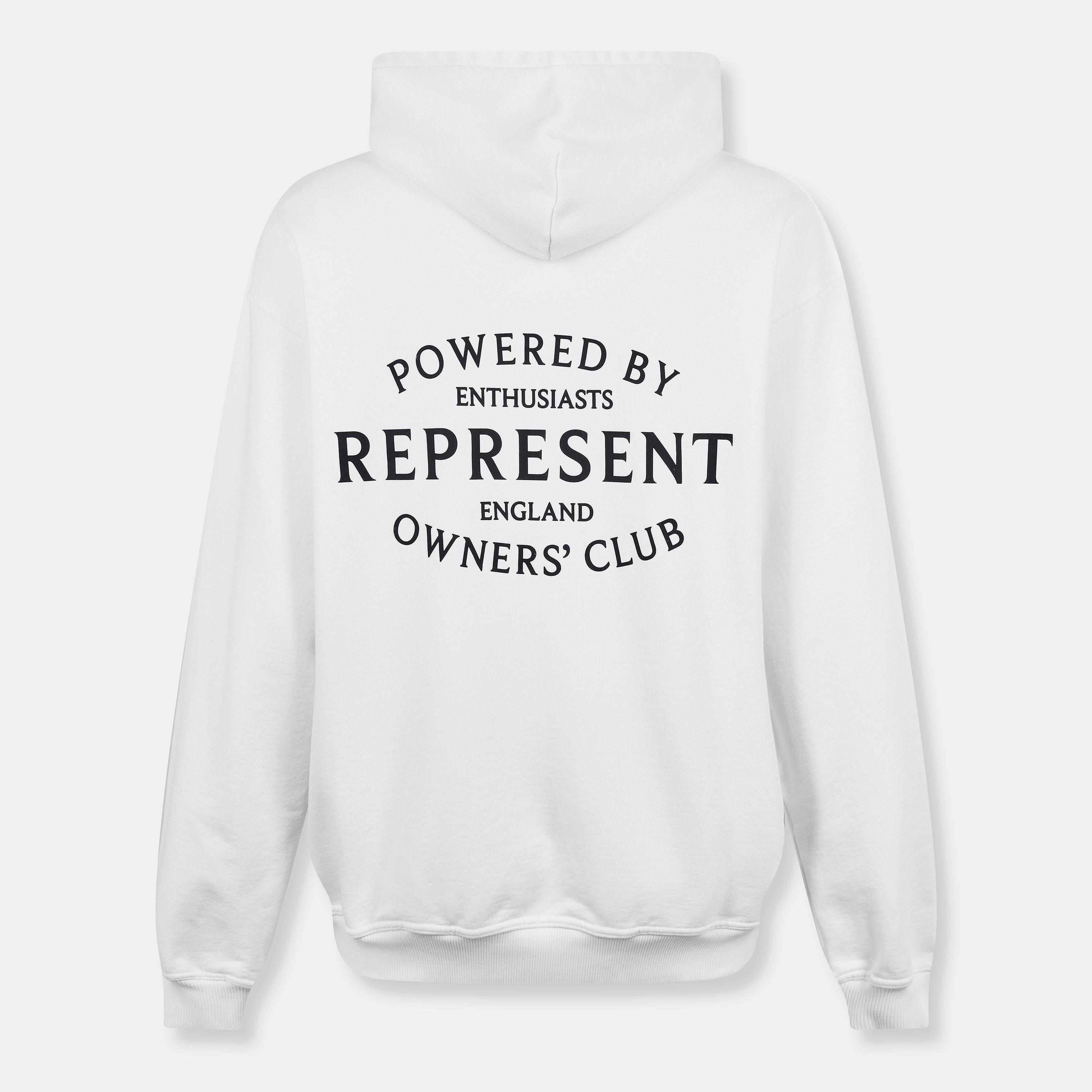 Flat White - Represent - Men's Over the Head Hoodie - 2