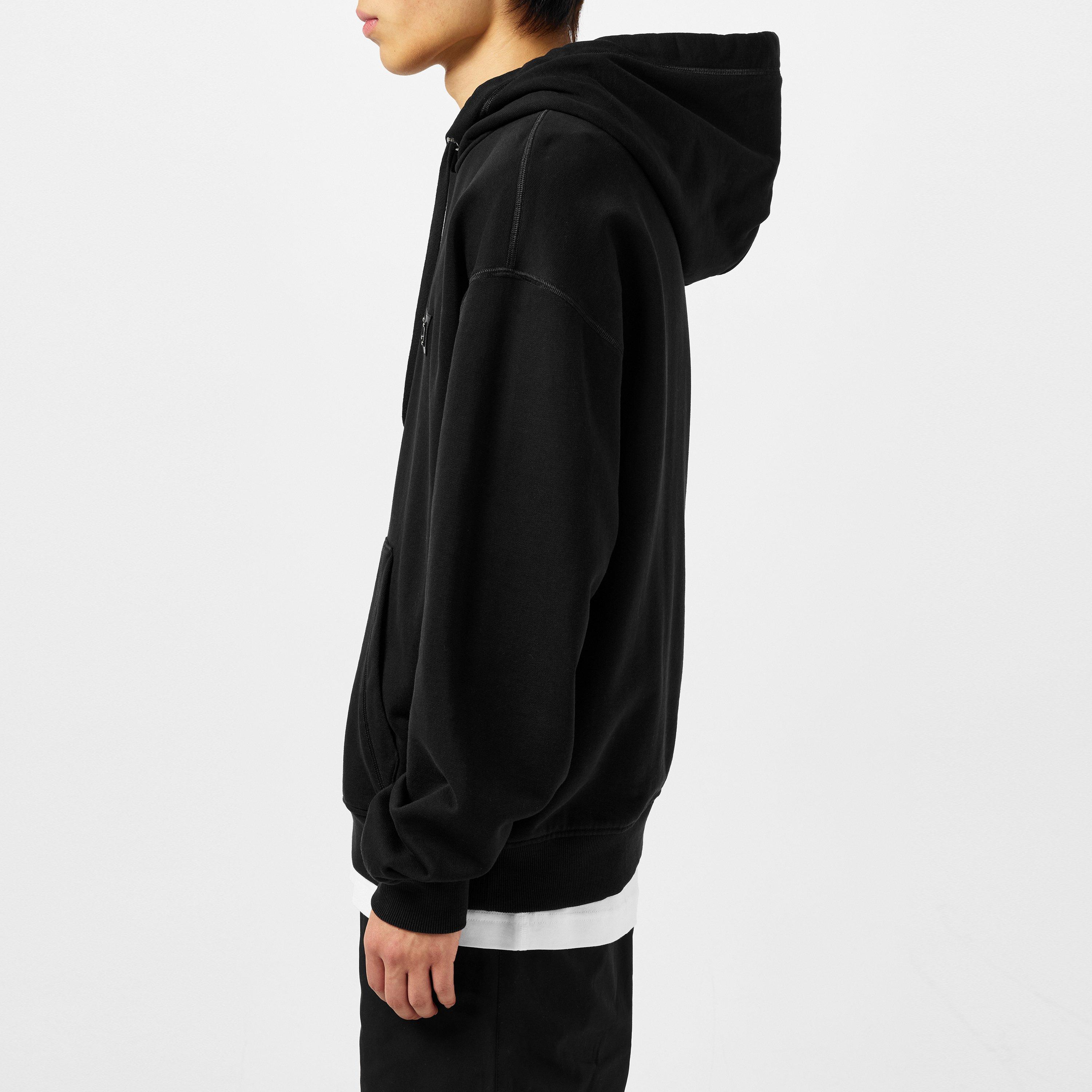 Black - Dolce and Gabbana - Men's Cotton Plate Hoodie - 5