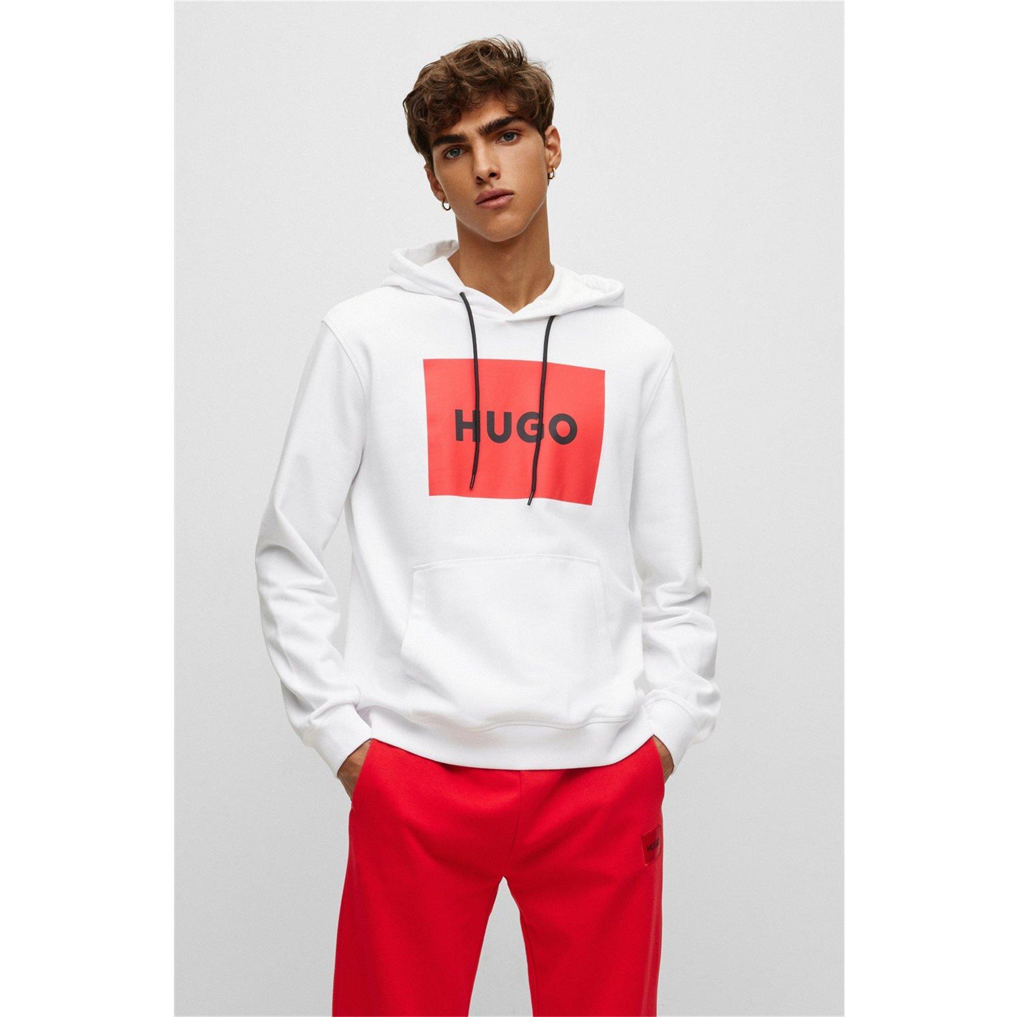 Boss white hoodie best sale