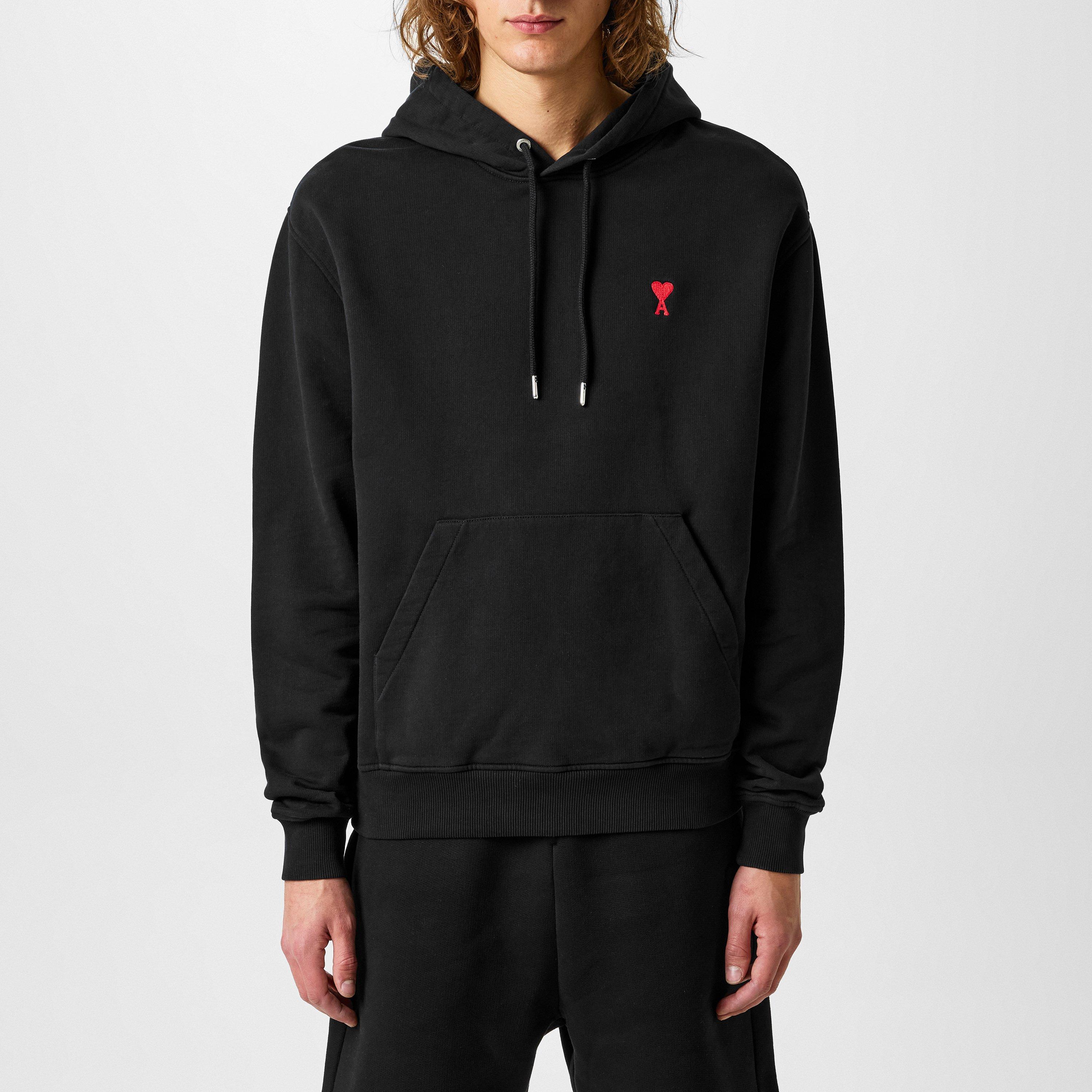 Black 001 - Ami Paris - Ami De Coeur Hoodie - 3