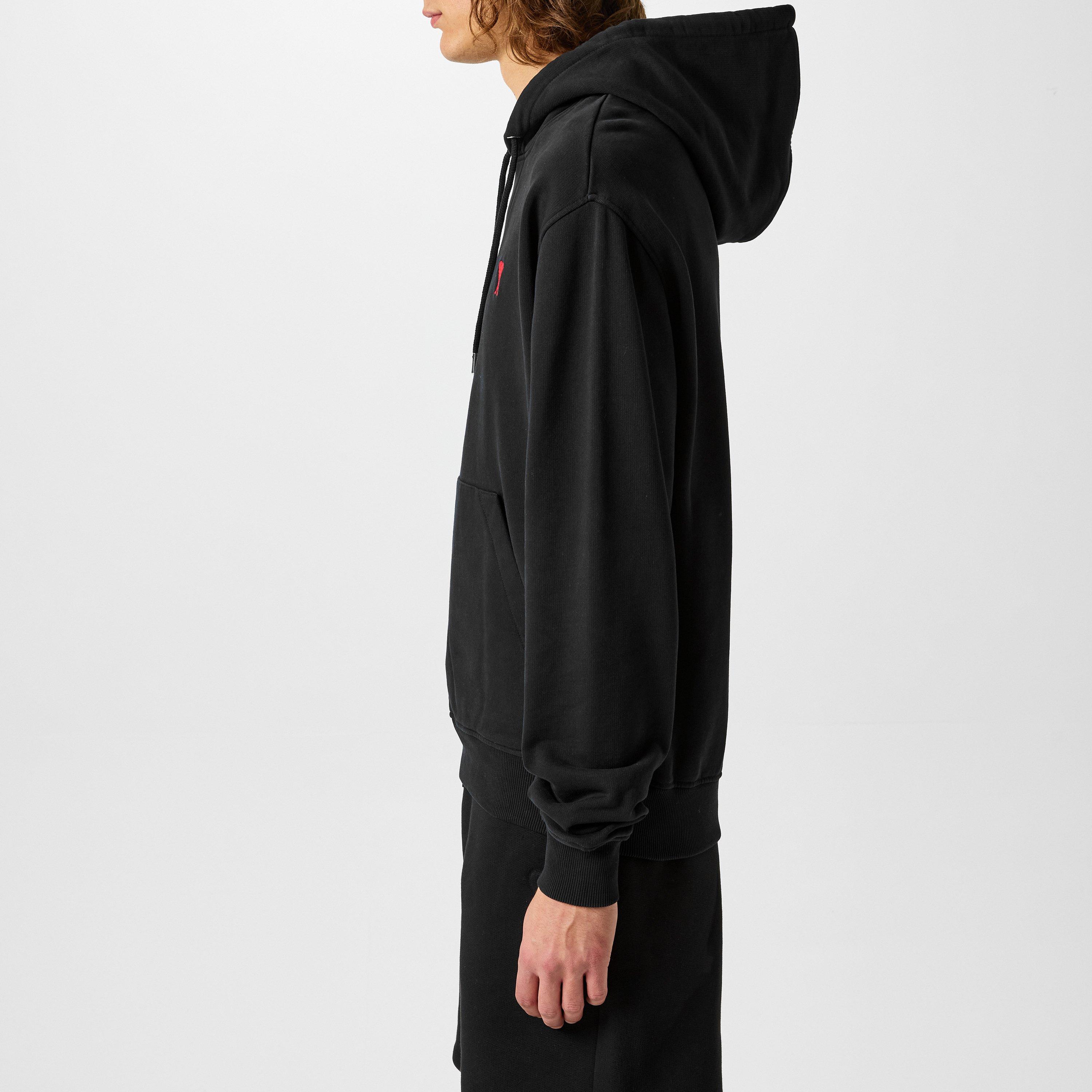 Black 001 - Ami Paris - Ami De Coeur Hoodie - 5