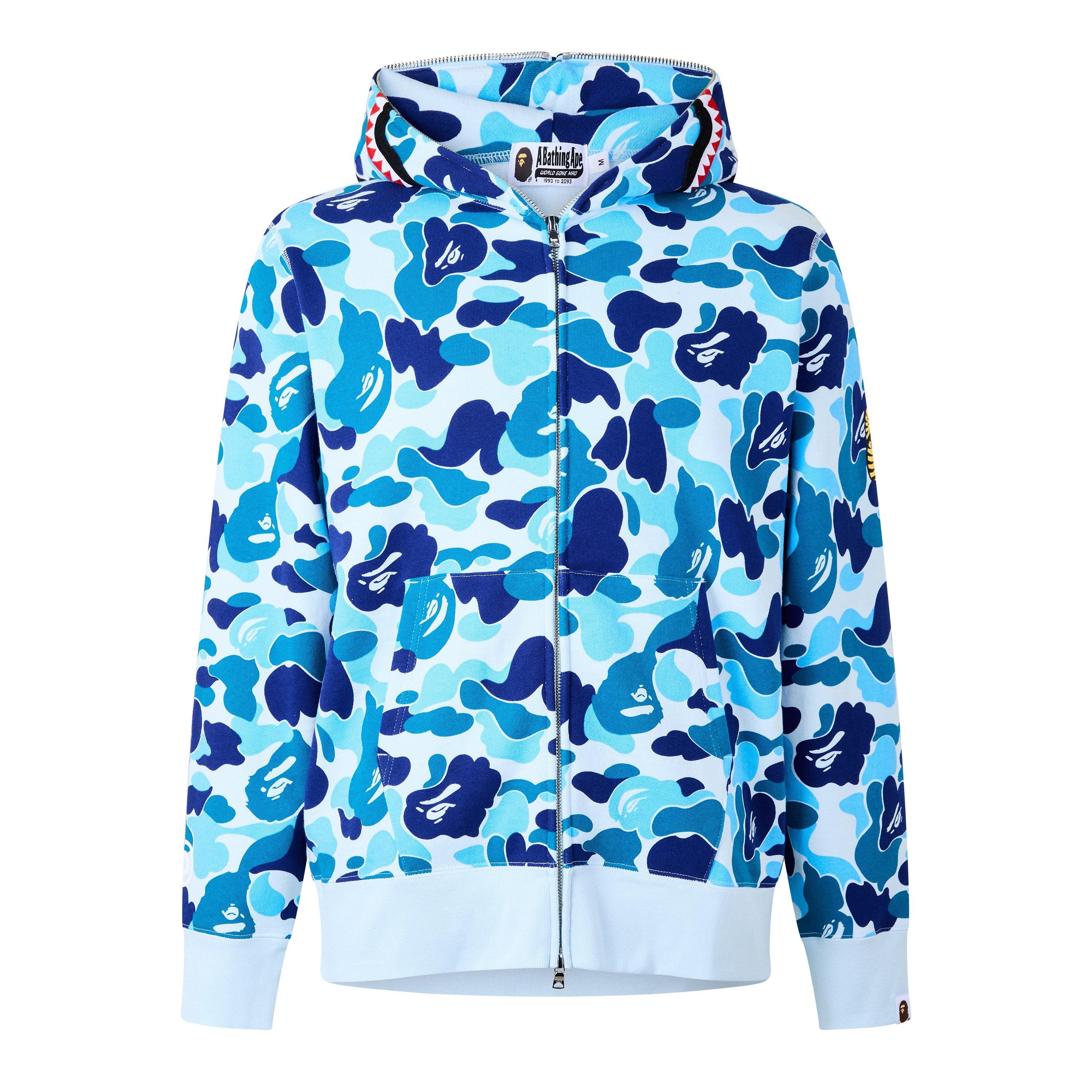 Blue - A Bathing Ape - Men's Zip Hoodie - 1