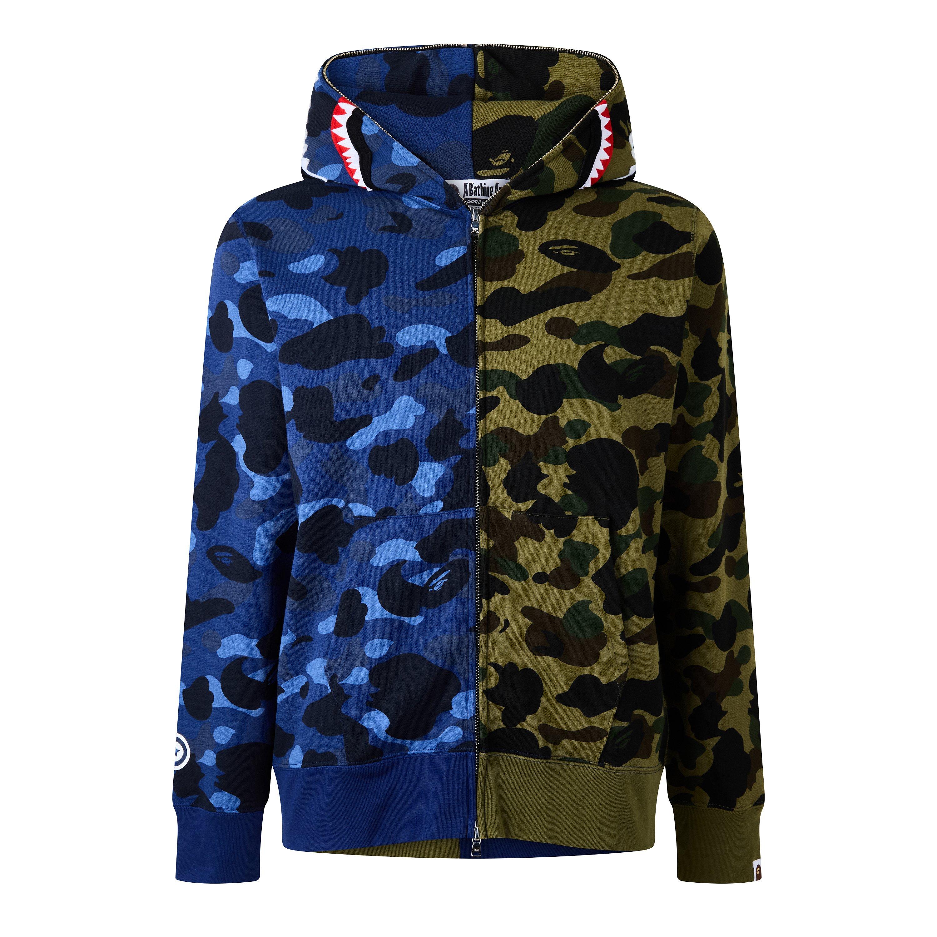 Navy - A Bathing Ape - Men's Zip Hoodie - 1
