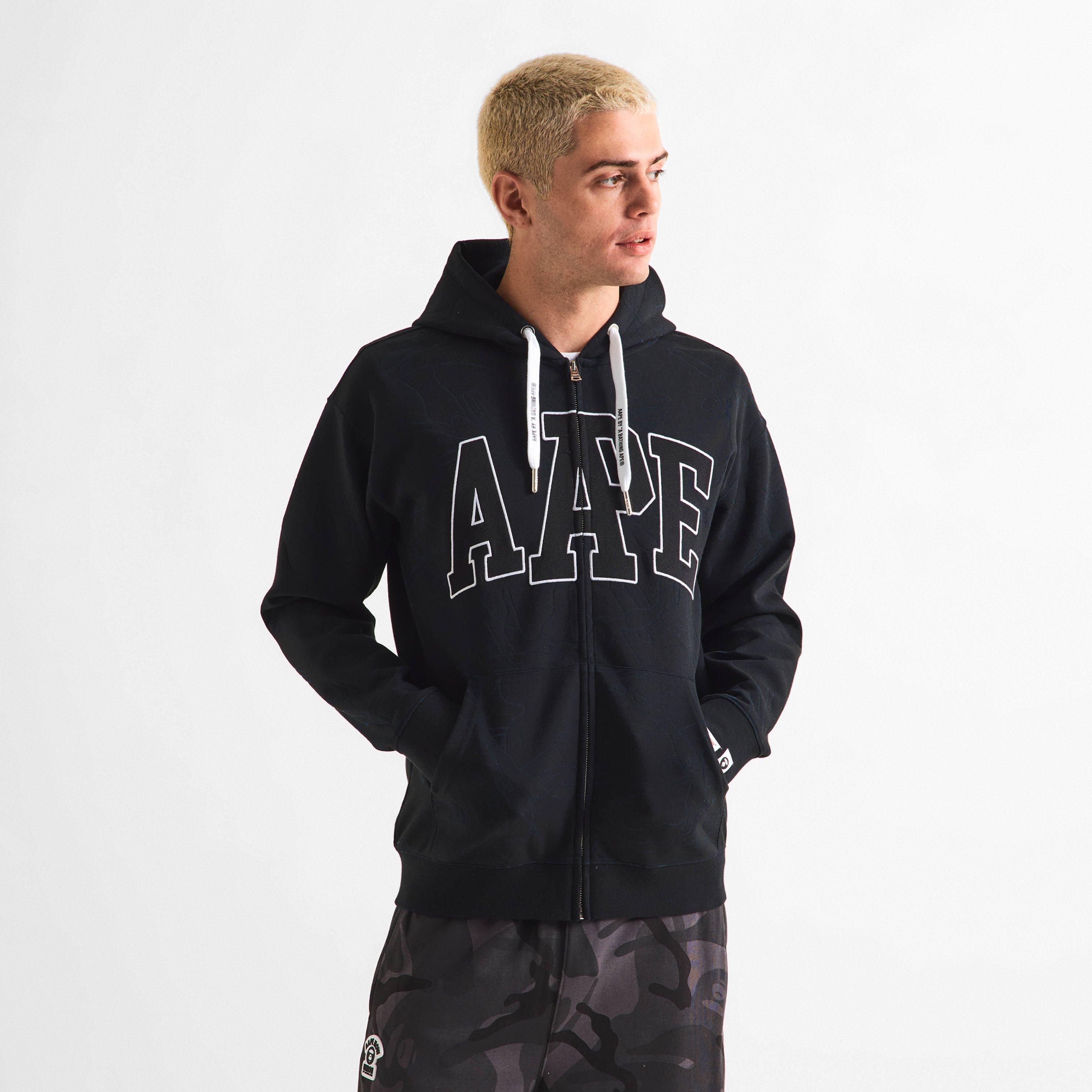 Black - AAPE - Men's Zip Hoodie - 3
