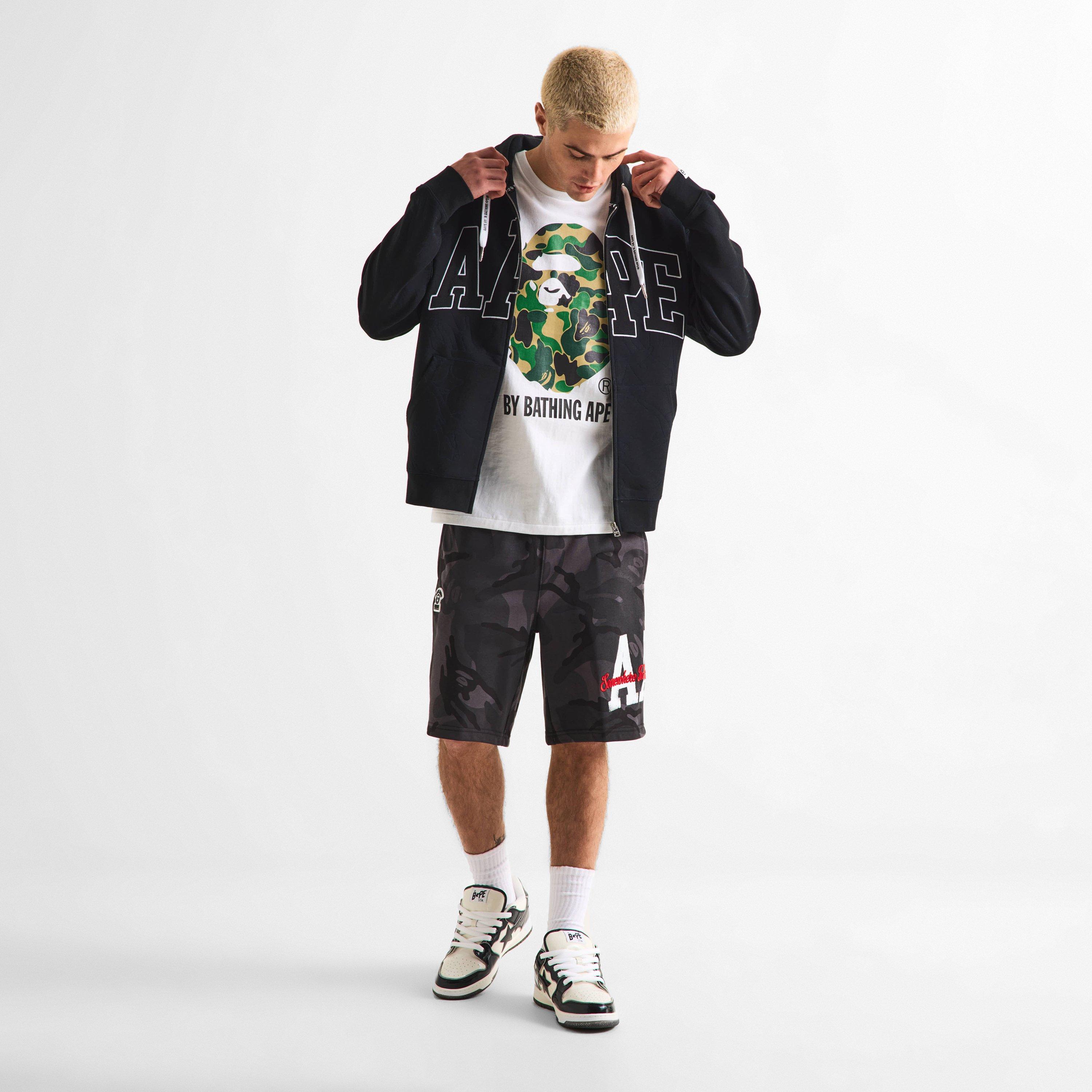 Black - AAPE - Men's Zip Hoodie - 6