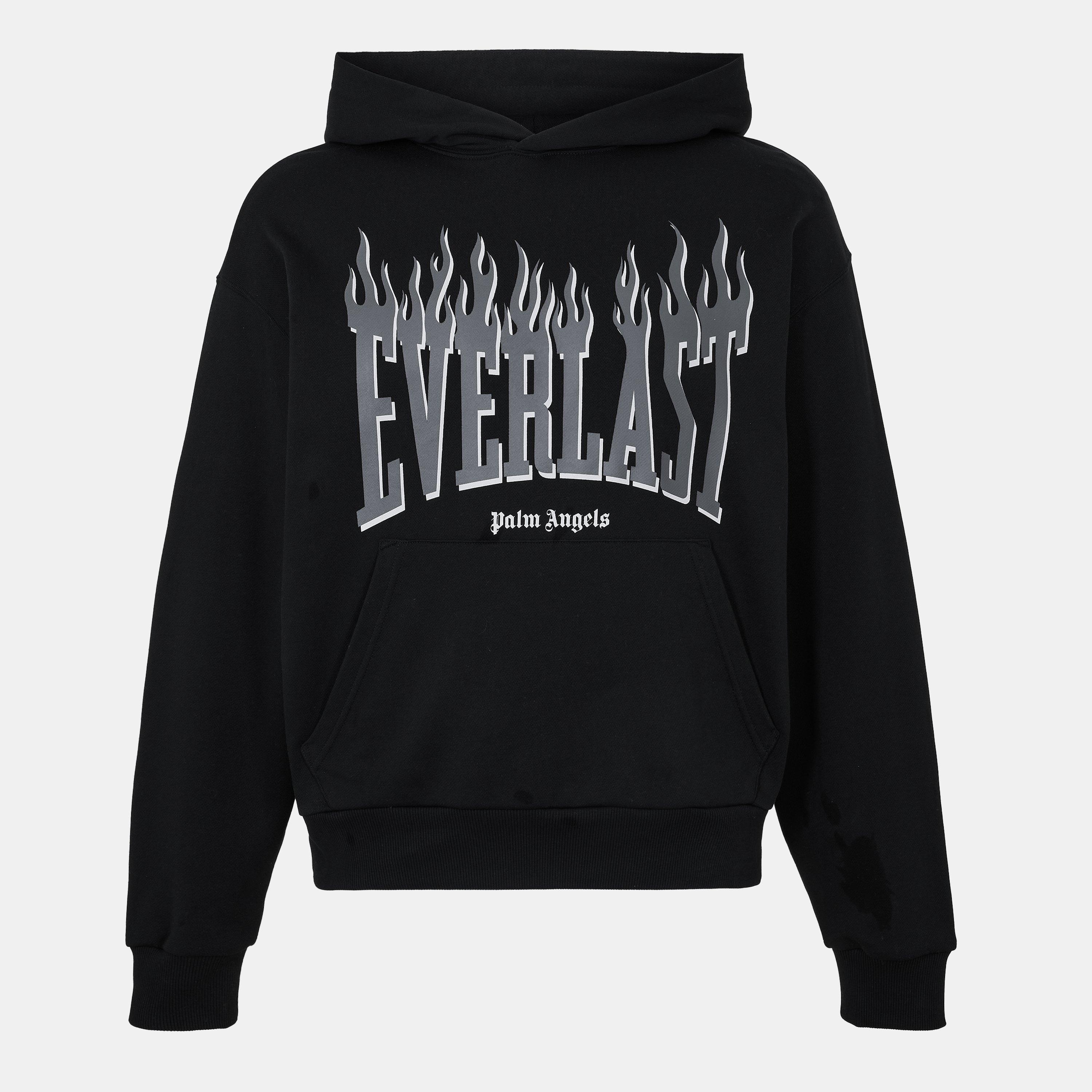 Black Grey - Palm Angels X Everlast - X Everlast Hoodie - 1