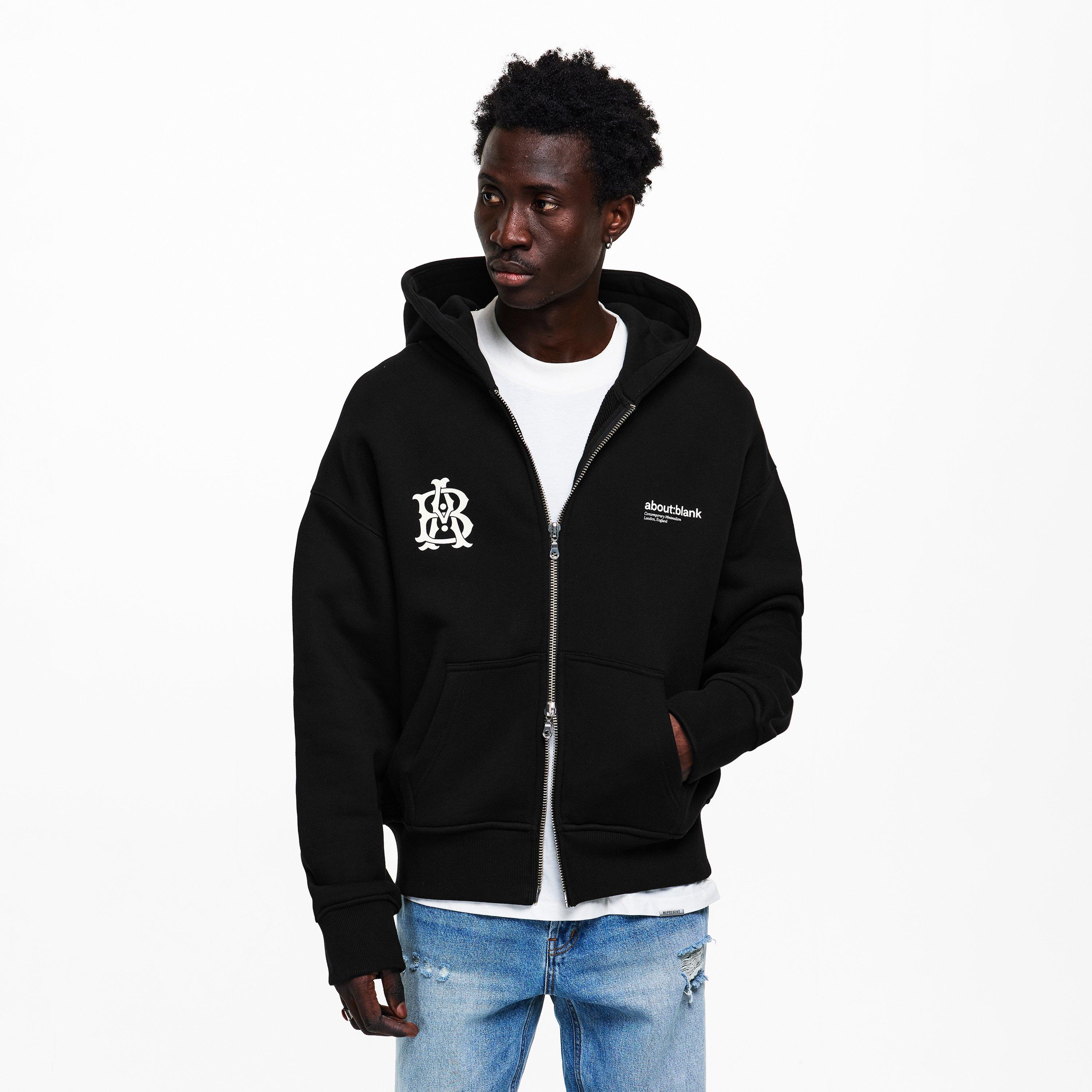 Black/Ecru - about:blank - Men's Zip Hoodie - 3