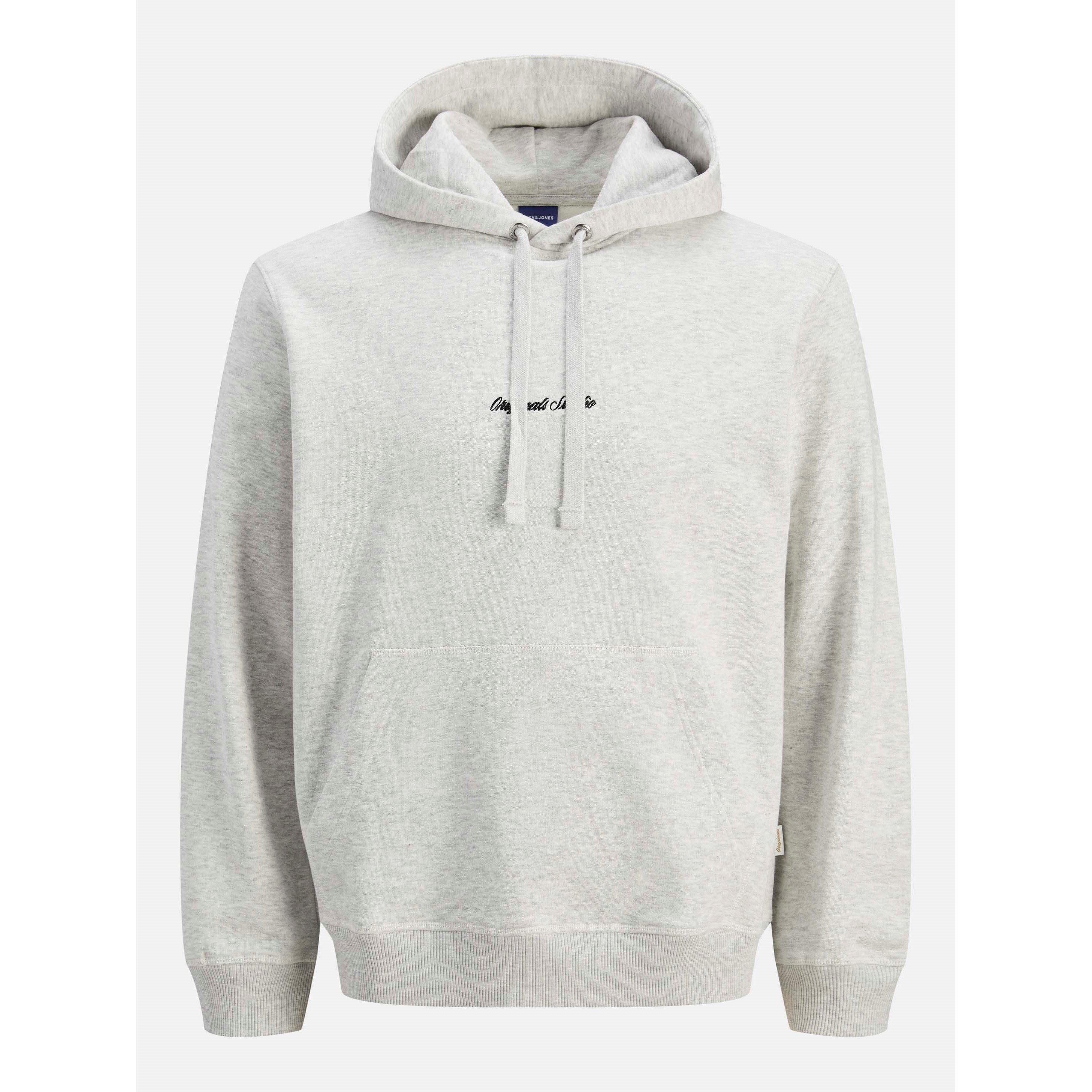 Jack And Jones Men's Norrebro Hoodie - White Melange - 2XL