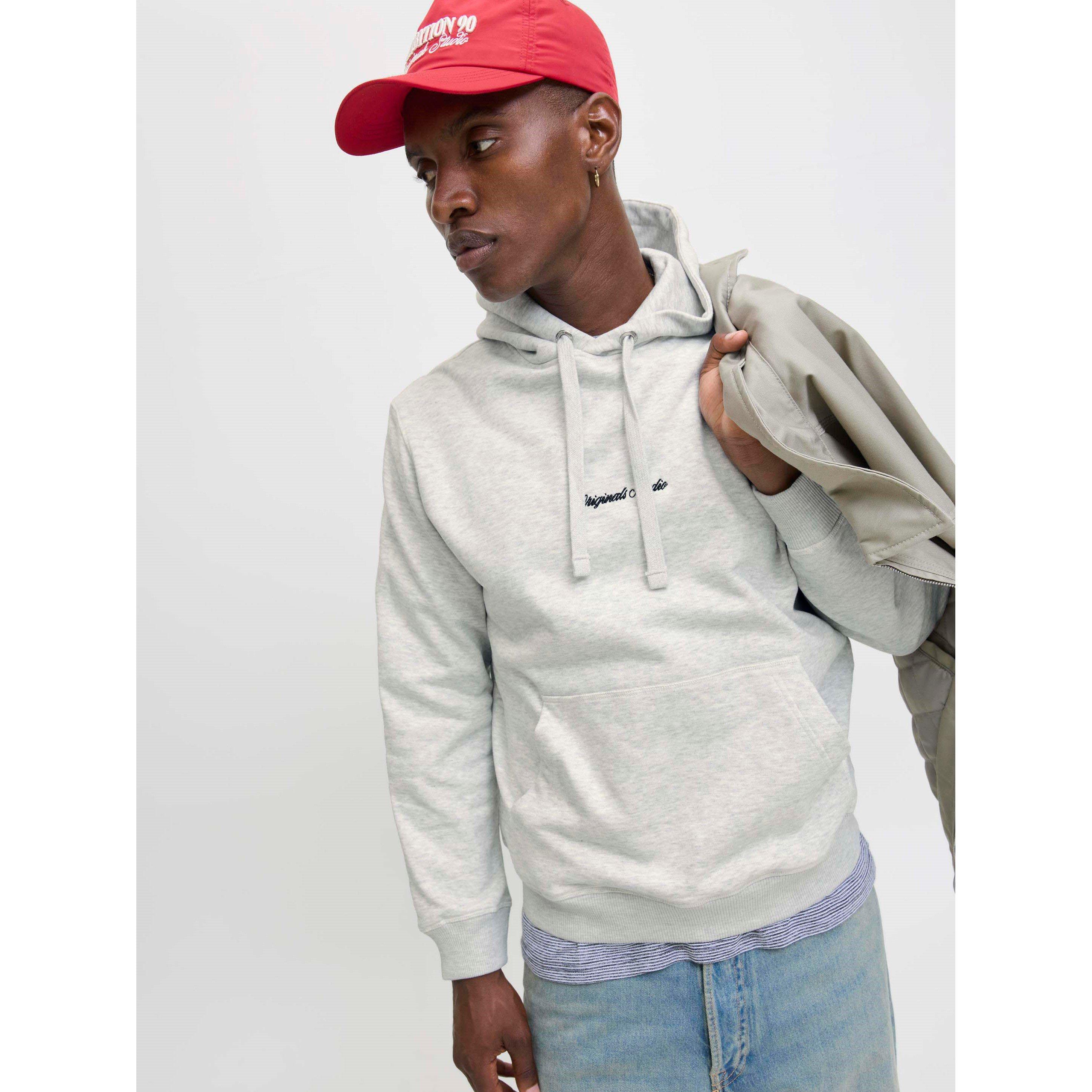 White Melange - Jack and Jones - Norrebro Hoodie Mens - 6